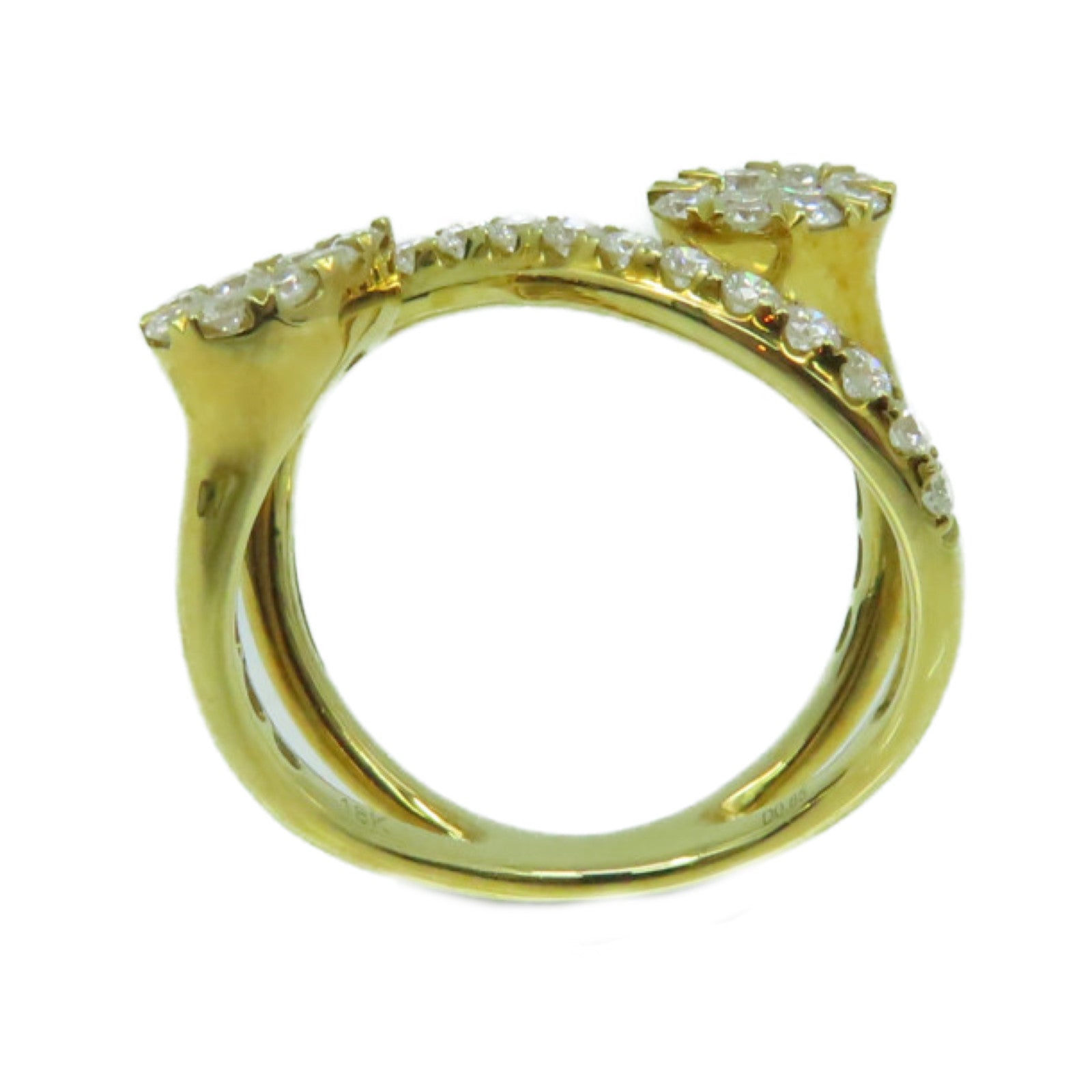 JEWELRY 【激減優惠】18K黃金/0.85ct鑽石Diamond Ring戒指US#6.25