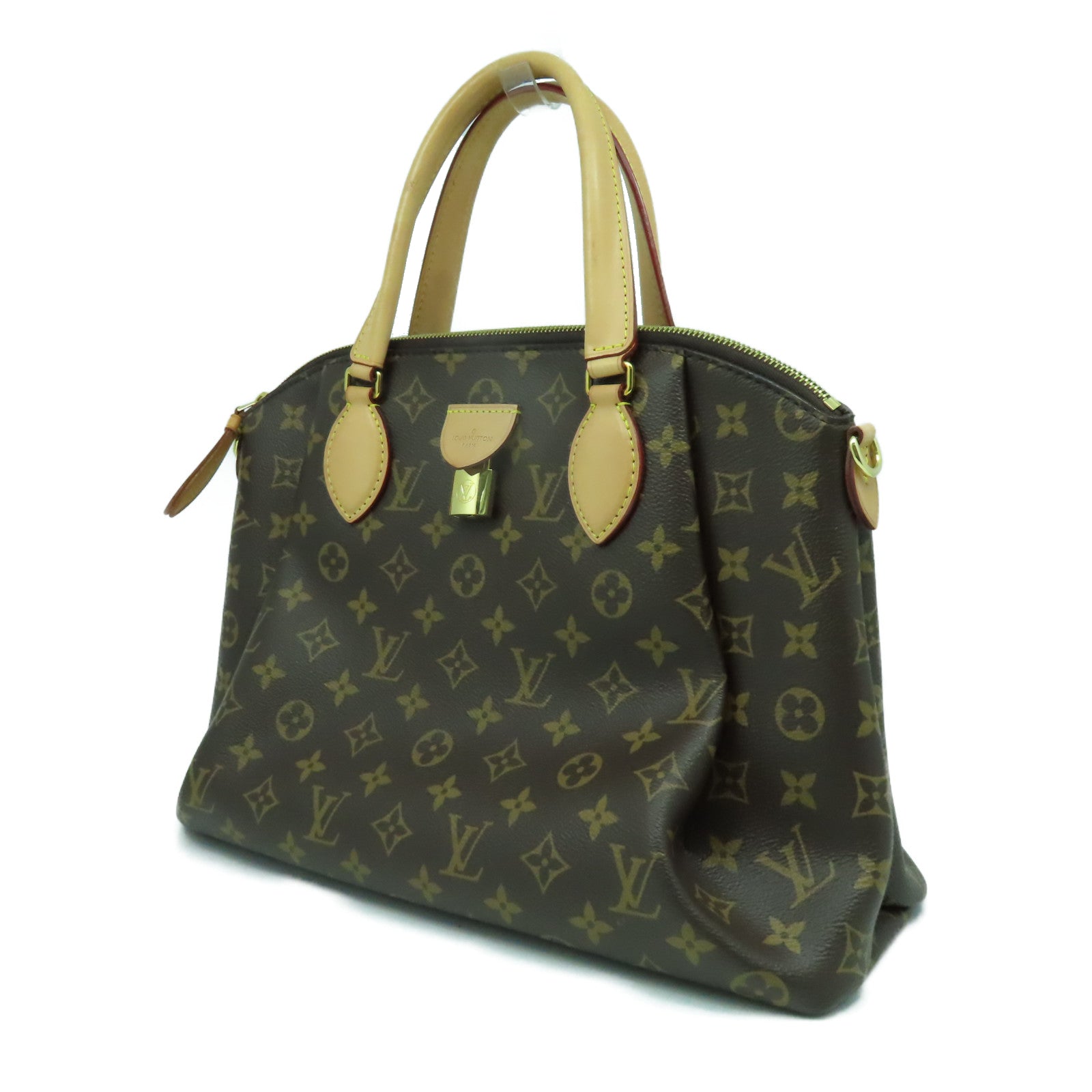 LOUIS VUITTON Monogram Rivoli MM金扣手挽肩背兩用袋啡色
