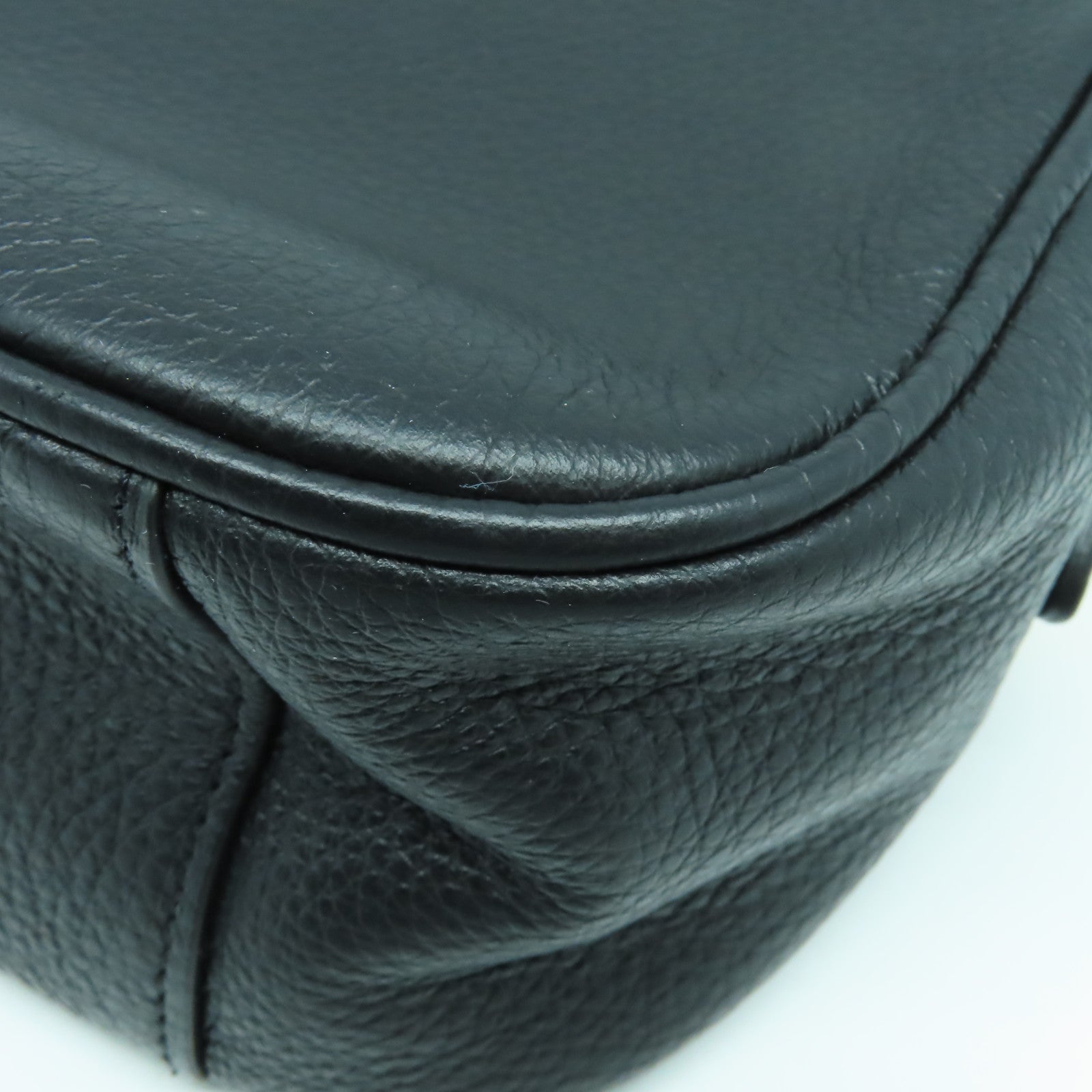 COACH 牛皮皮革Shoulder Bag金扣肩背袋黑色