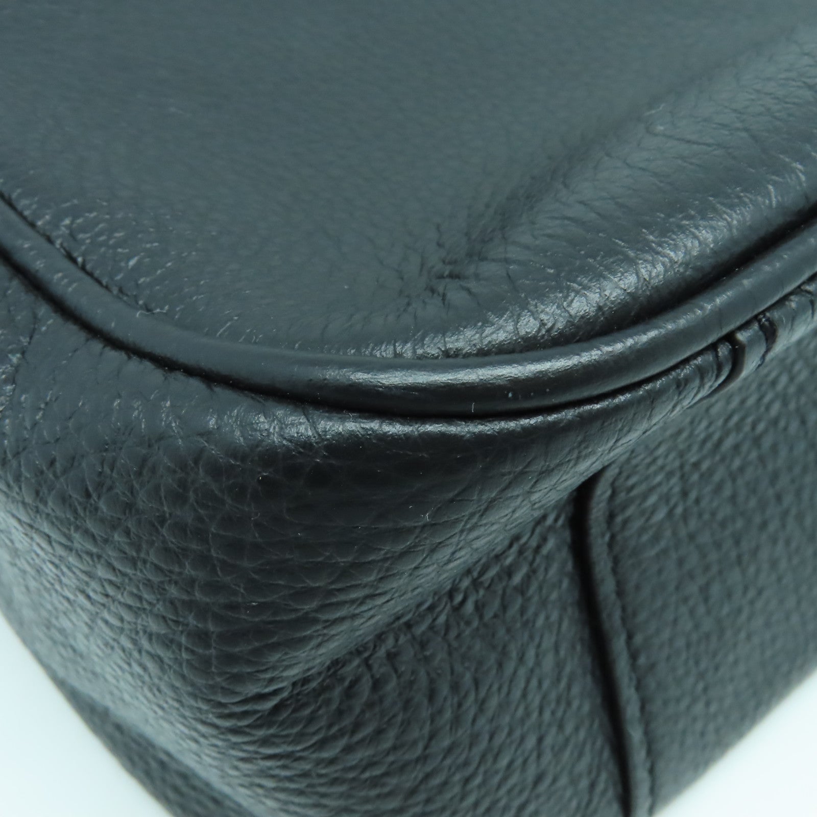 COACH 牛皮皮革Shoulder Bag金扣肩背袋黑色