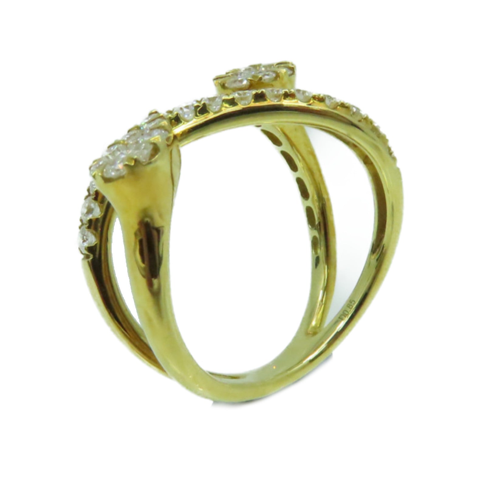JEWELRY 【激減優惠】18K黃金/0.85ct鑽石Diamond Ring戒指US#6.25