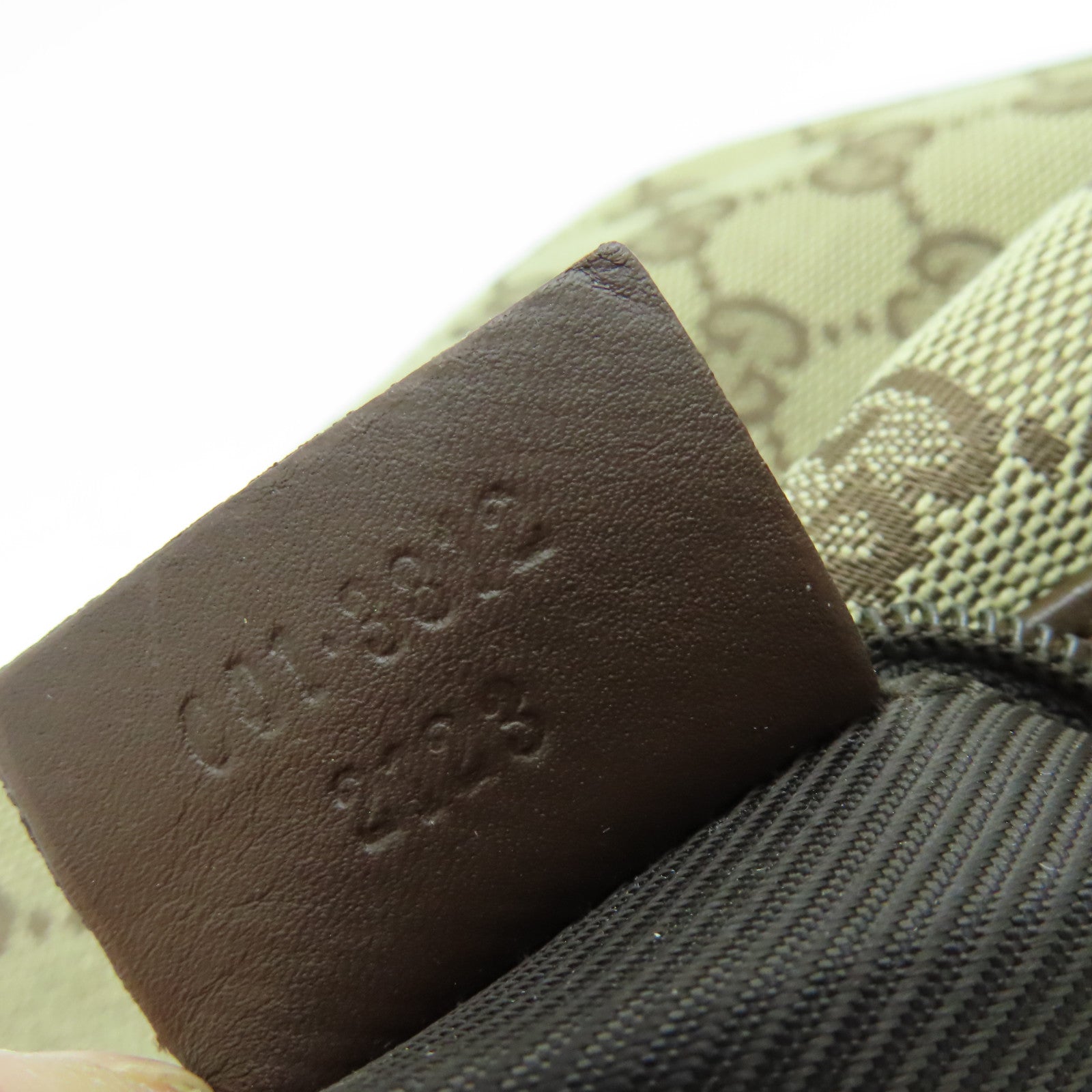 GUCCI 帆布Shoulder Bag銀扣手挽袋/肩背袋啡色