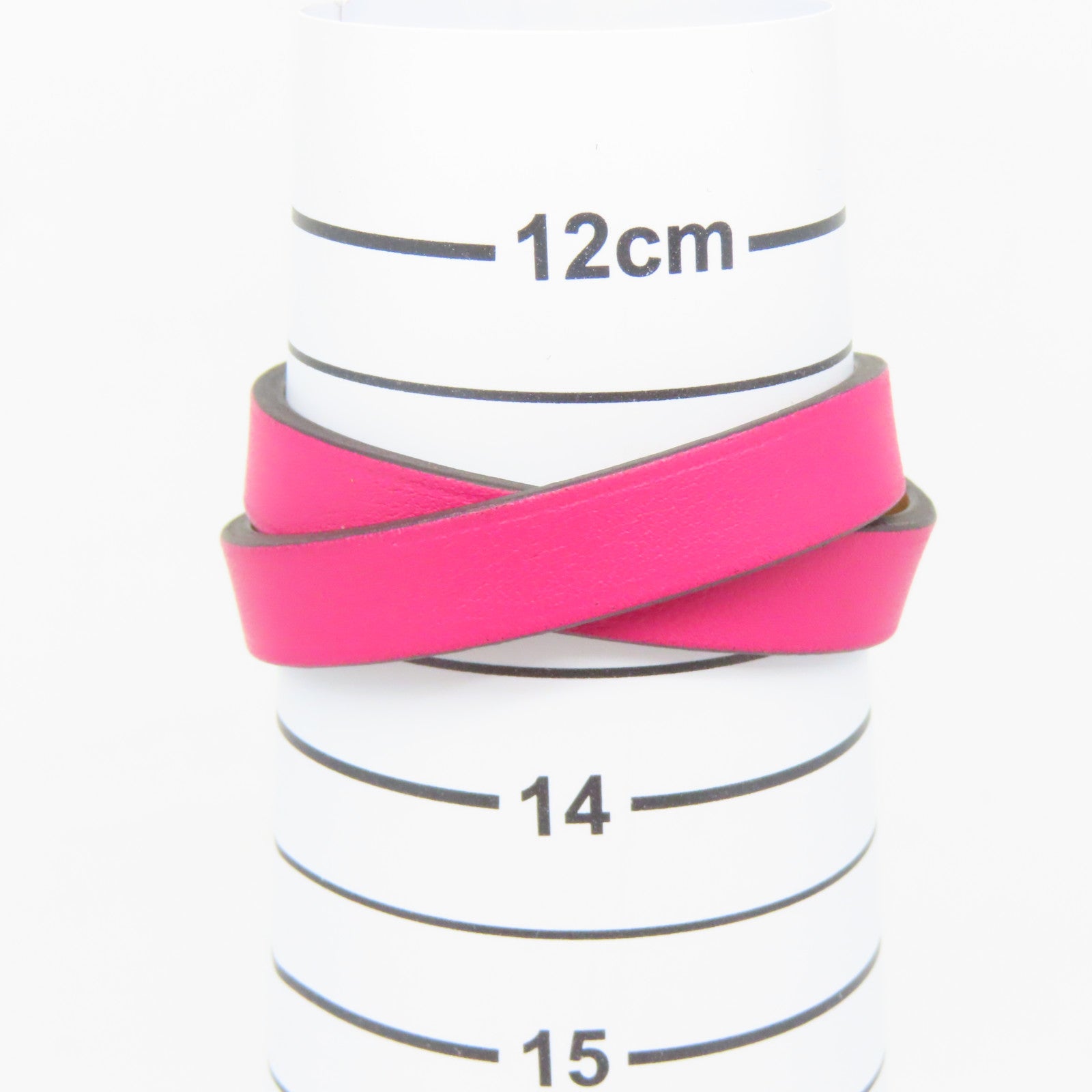 HERMES Swift皮革Kelly Double Tour bracelet Framboise粉红色