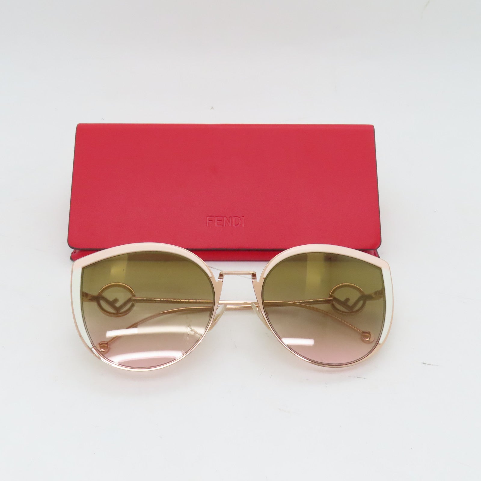 FENDI PVC Sunglasses太陽眼鏡粉紅色/啡色