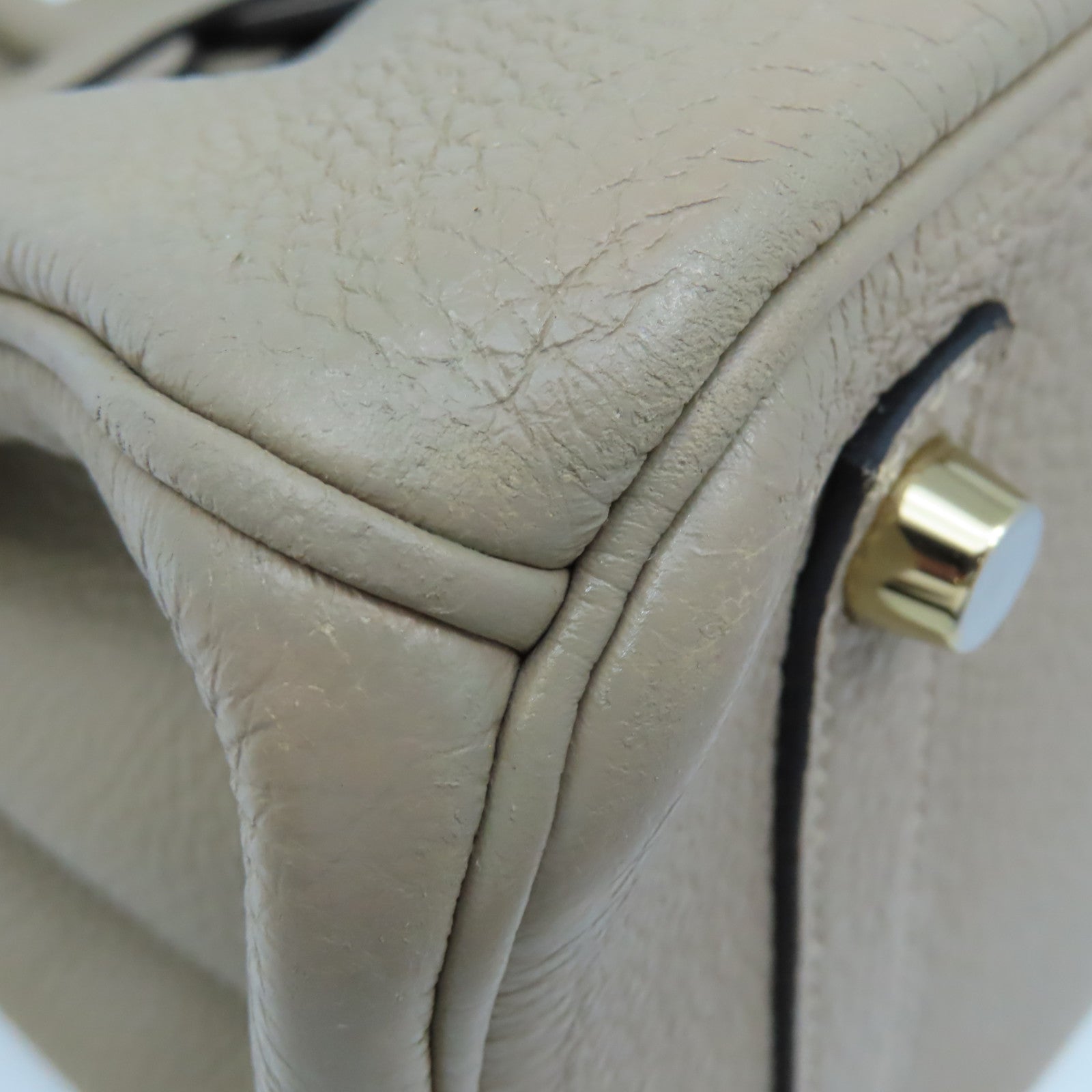 HERMES Togo皮革Birkin 30 Hand Bag金扣手挽袋Gris Tourterelle斑鳩灰色