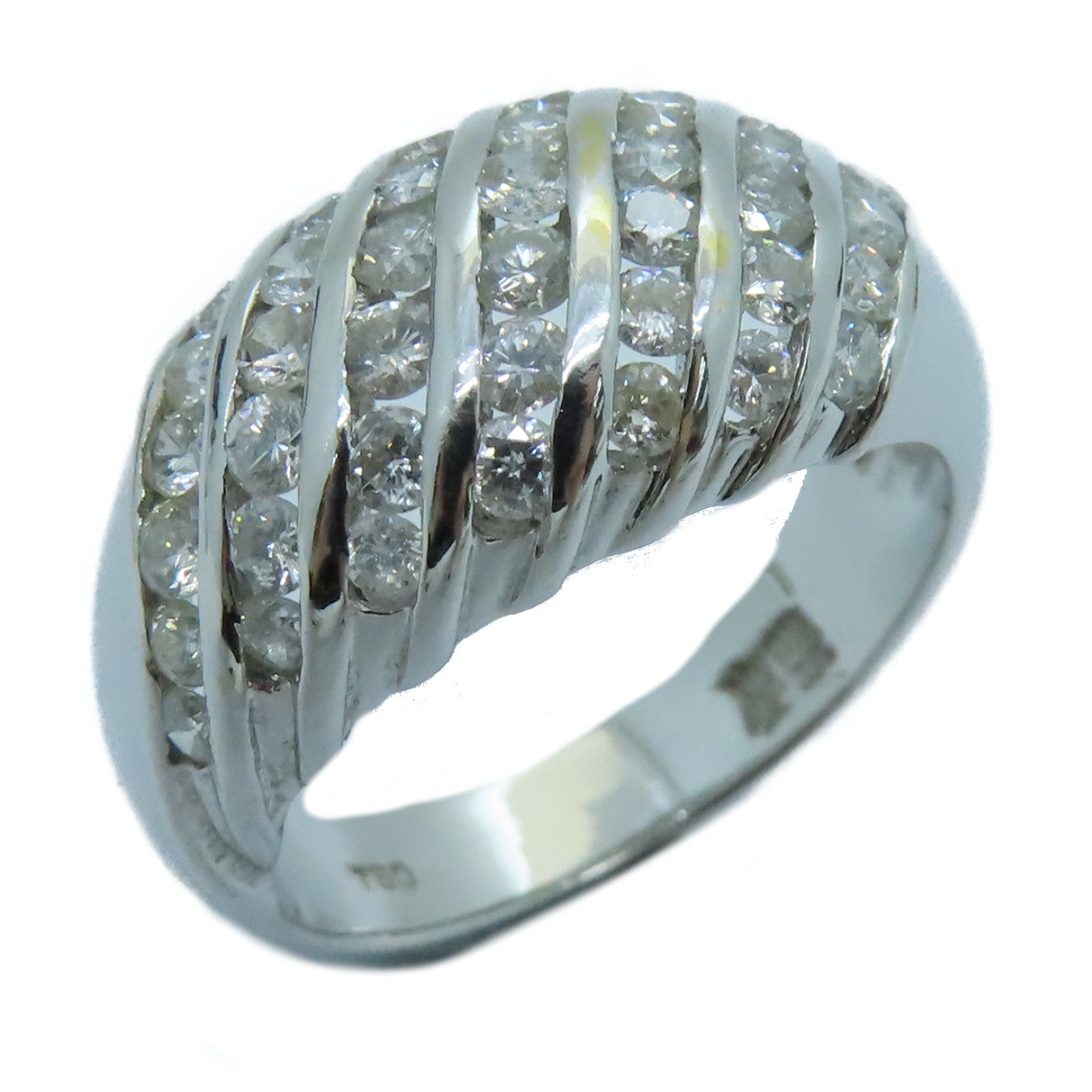 JEWELRY 【激減優惠】18K白金Diamond Ring鑽石戒指 US#5.75