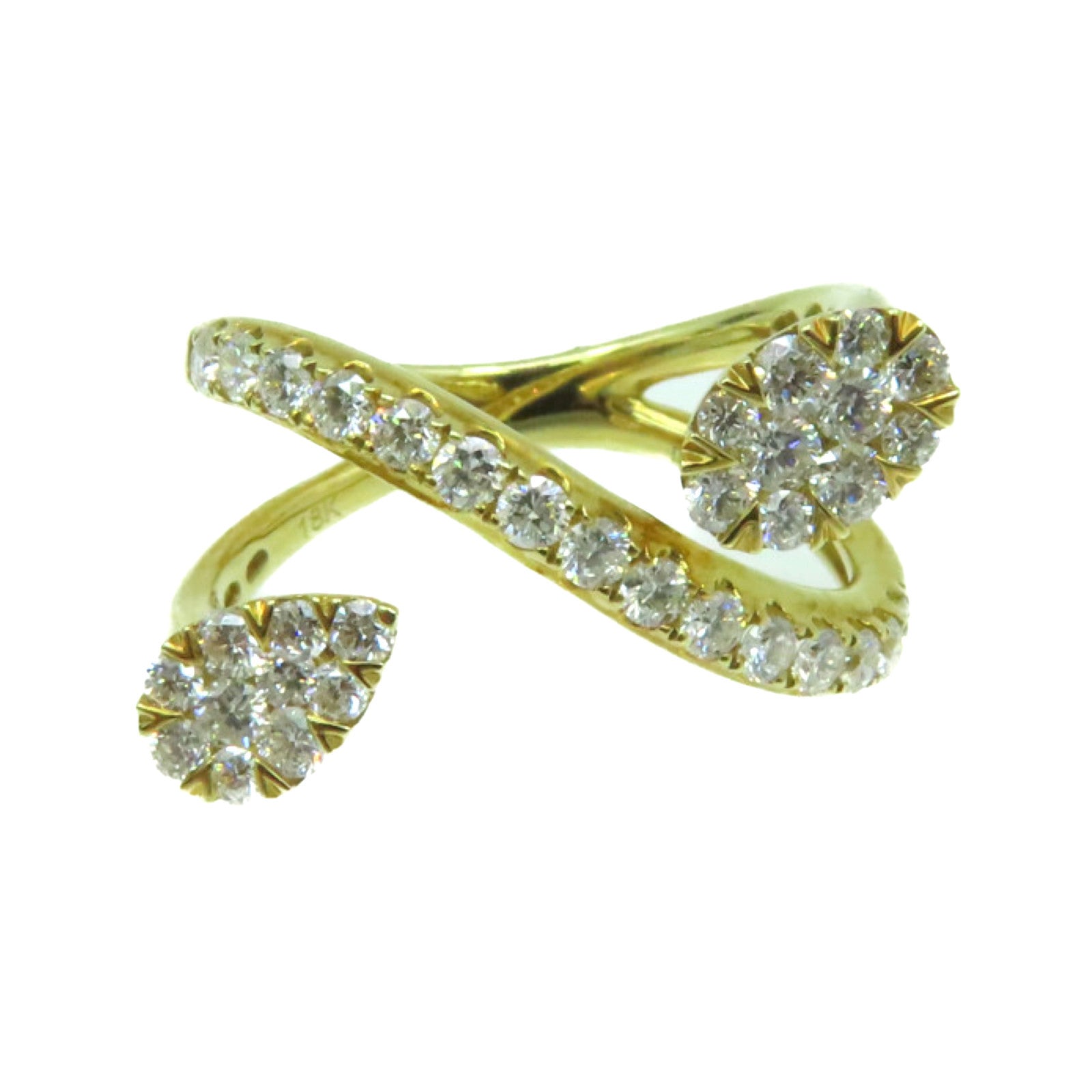 JEWELRY 【激減優惠】18K黃金/0.85ct鑽石Diamond Ring戒指US#6.25