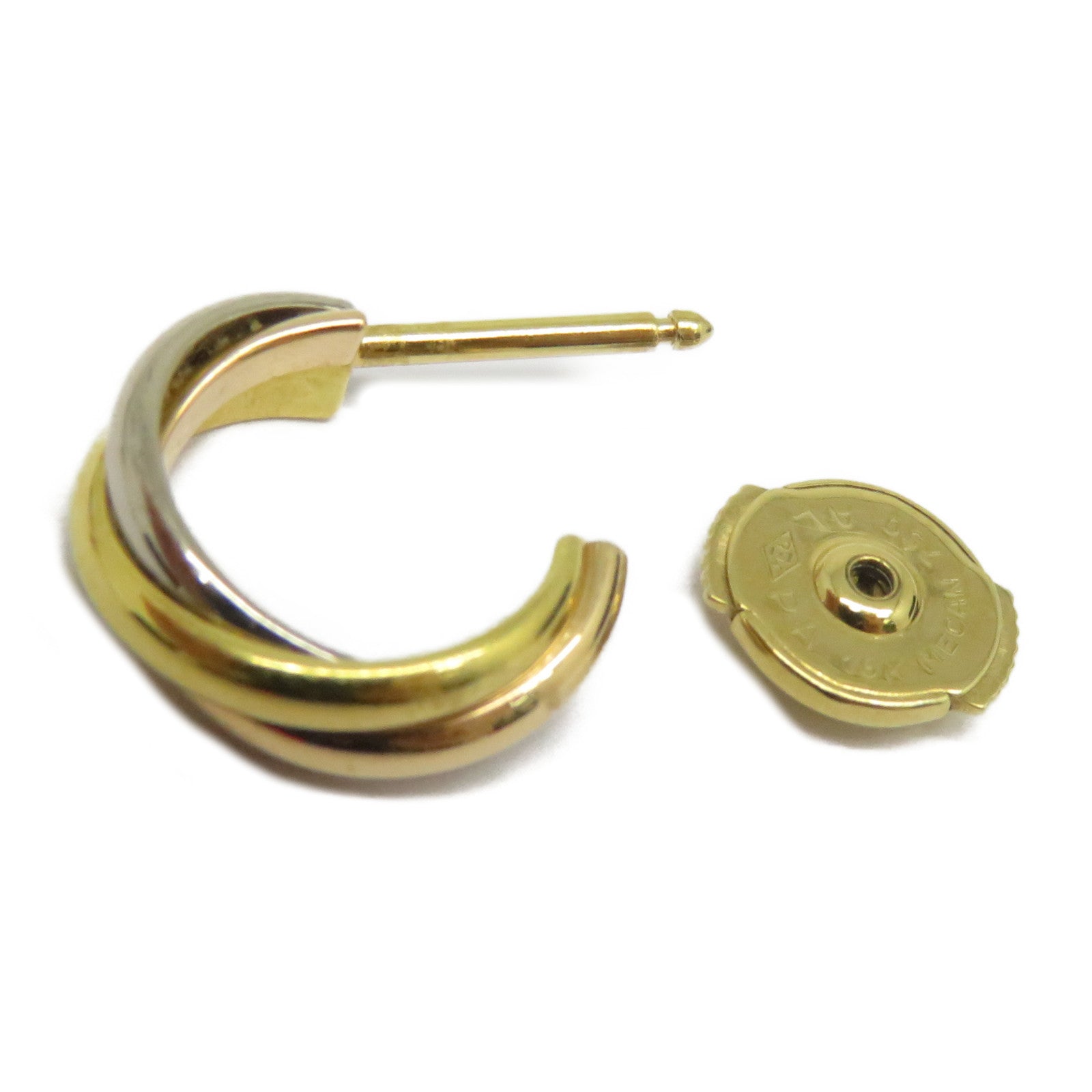 CARTIER 18K黃金/白金Earrings耳環