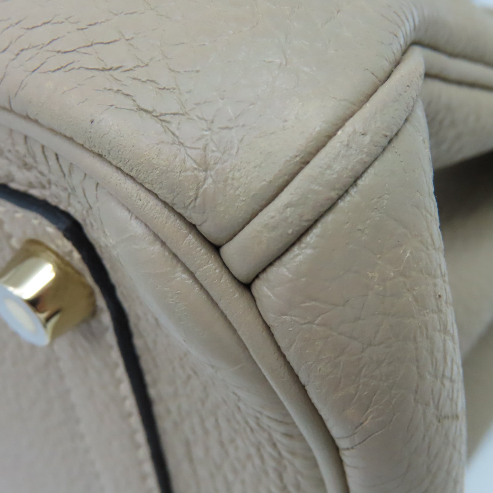 HERMES Togo皮革Birkin 30 Hand Bag金扣手挽袋Gris Tourterelle斑鳩灰色
