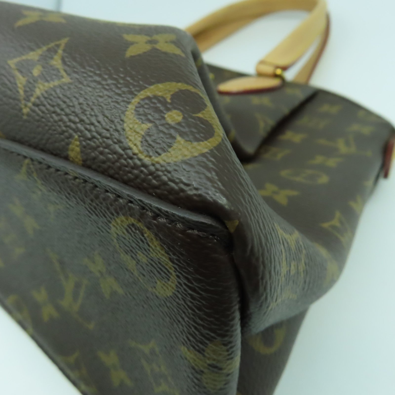 LOUIS VUITTON Monogram Rivoli MM金扣手挽肩背兩用袋啡色