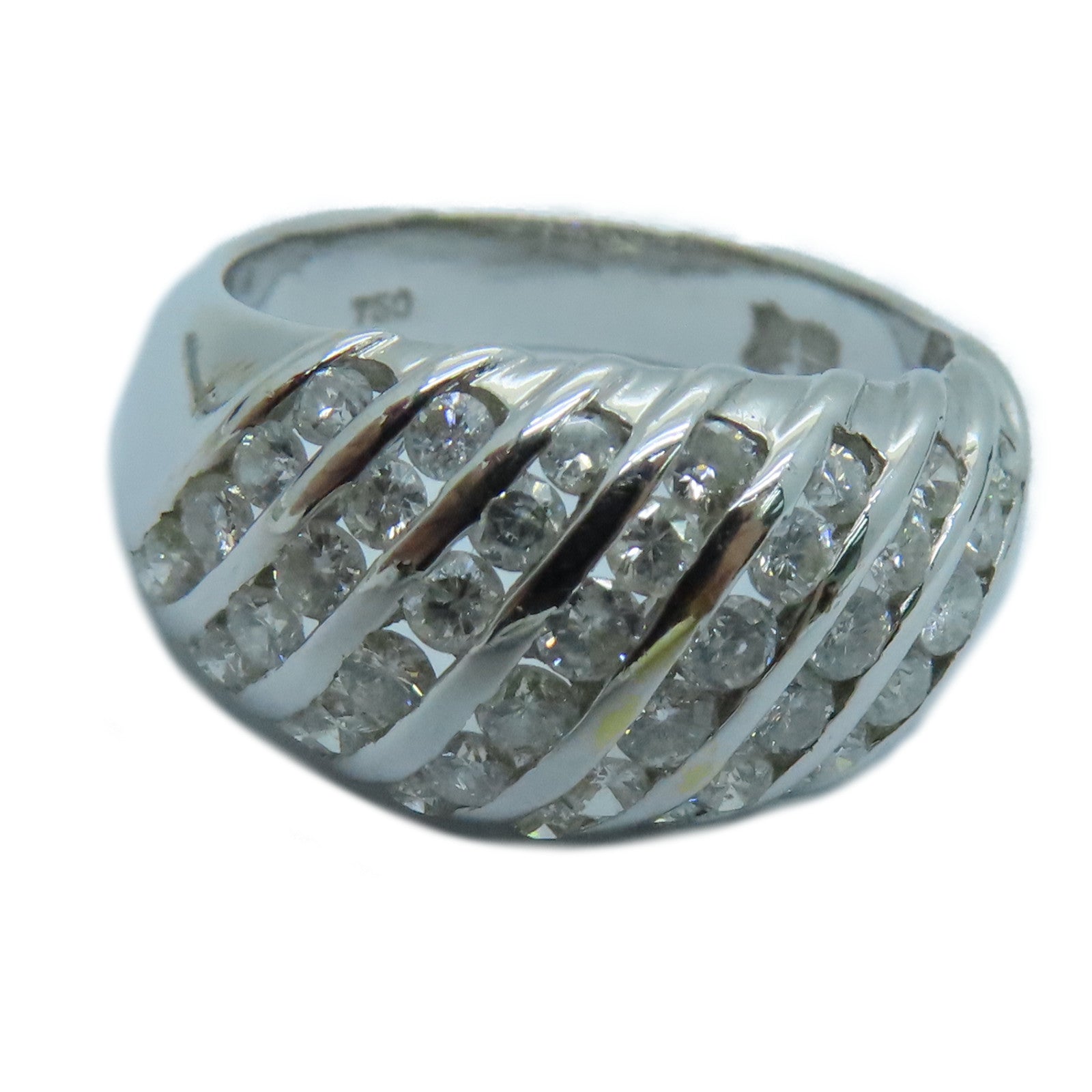 JEWELRY 【激減優惠】18K白金Diamond Ring鑽石戒指 US#5.75