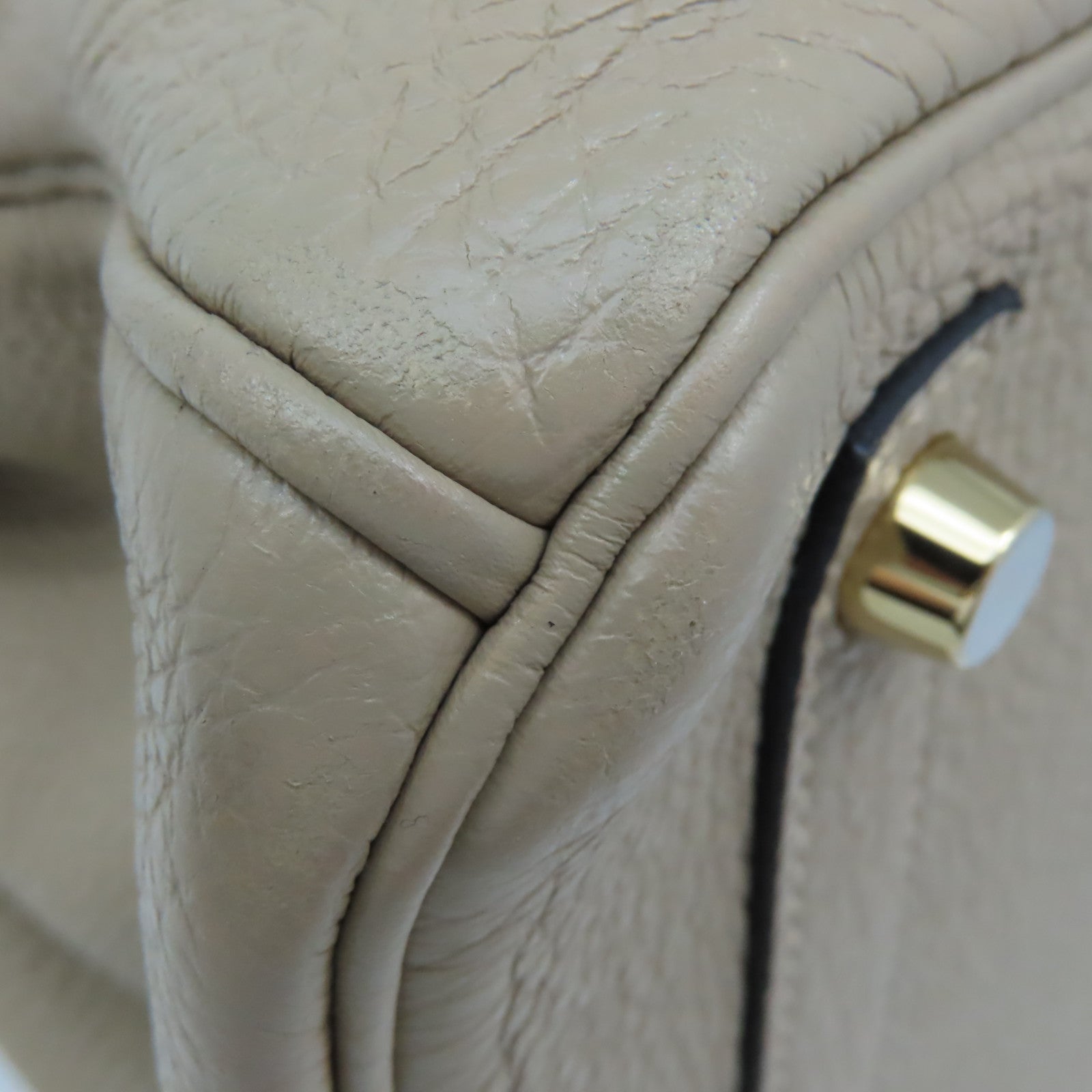 HERMES Togo皮革Birkin 30 Hand Bag金扣手挽袋Gris Tourterelle斑鳩灰色