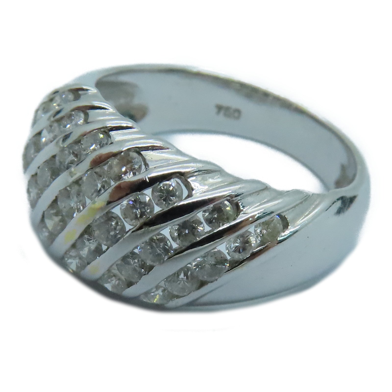 JEWELRY 【激減優惠】18K白金Diamond Ring鑽石戒指 US#5.75