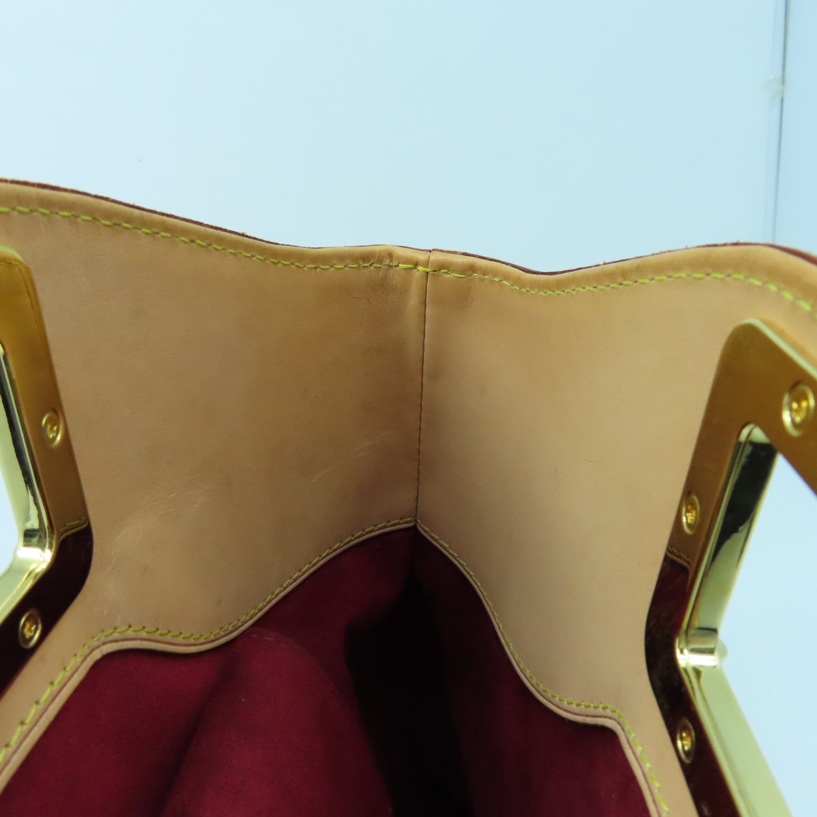 LOUIS VUITTON Monogram Multicolore Judy MM Gold Buckle Handle Shoulder Bag White/Brown