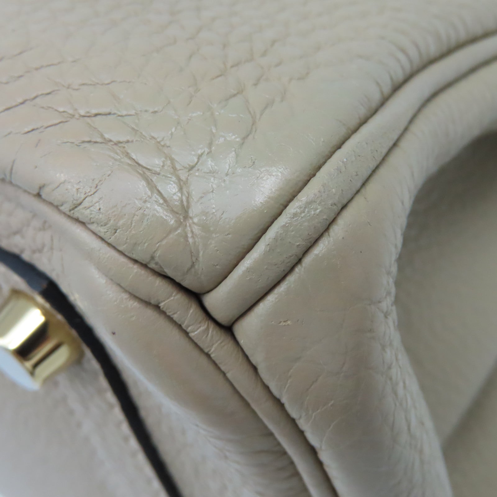 HERMES Togo皮革Birkin 30 Hand Bag金扣手挽袋Gris Tourterelle斑鳩灰色