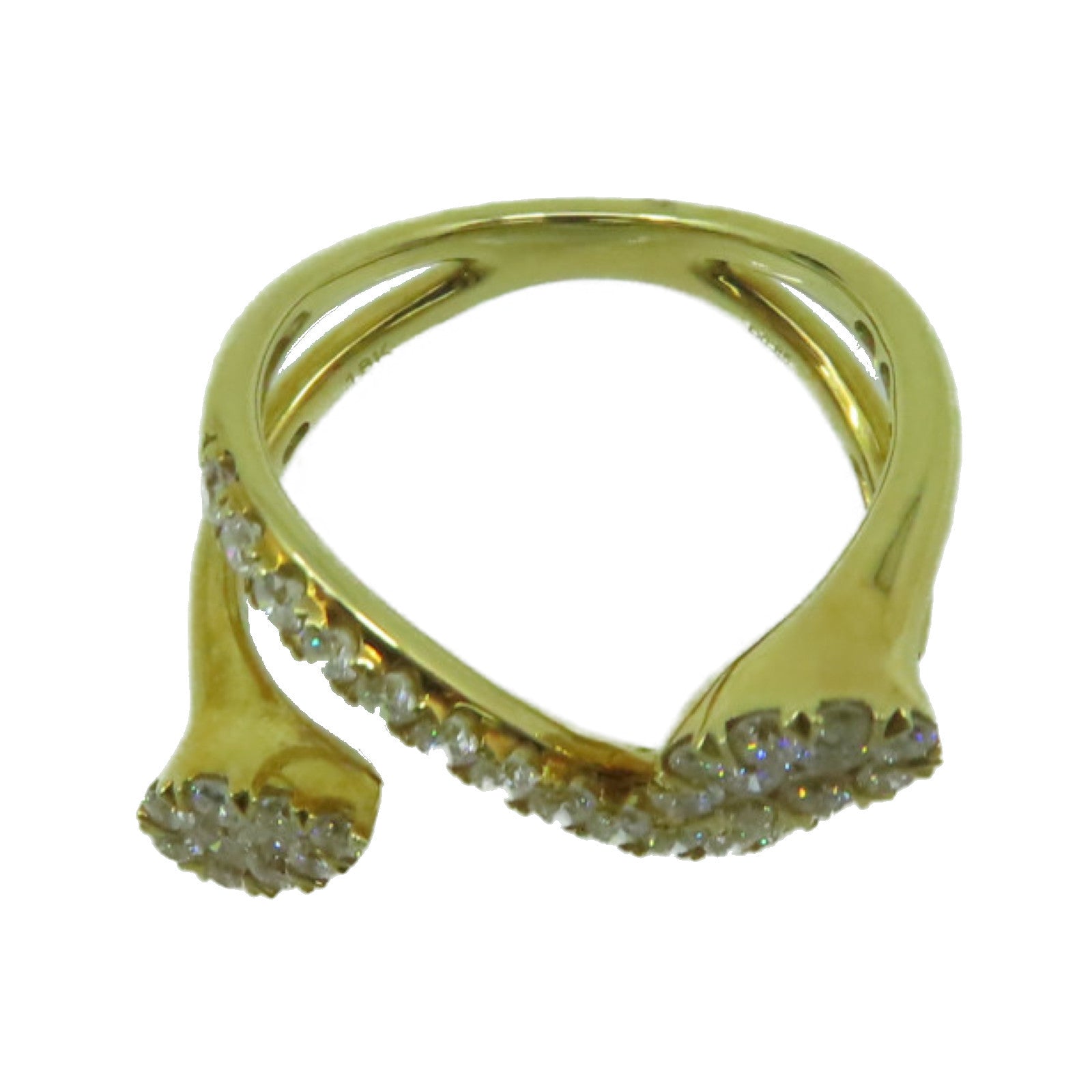 JEWELRY 【激減優惠】18K黃金/0.85ct鑽石Diamond Ring戒指US#6.25