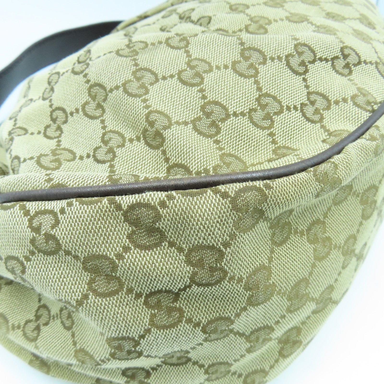 GUCCI 帆布Shoulder Bag金扣肩背袋啡色