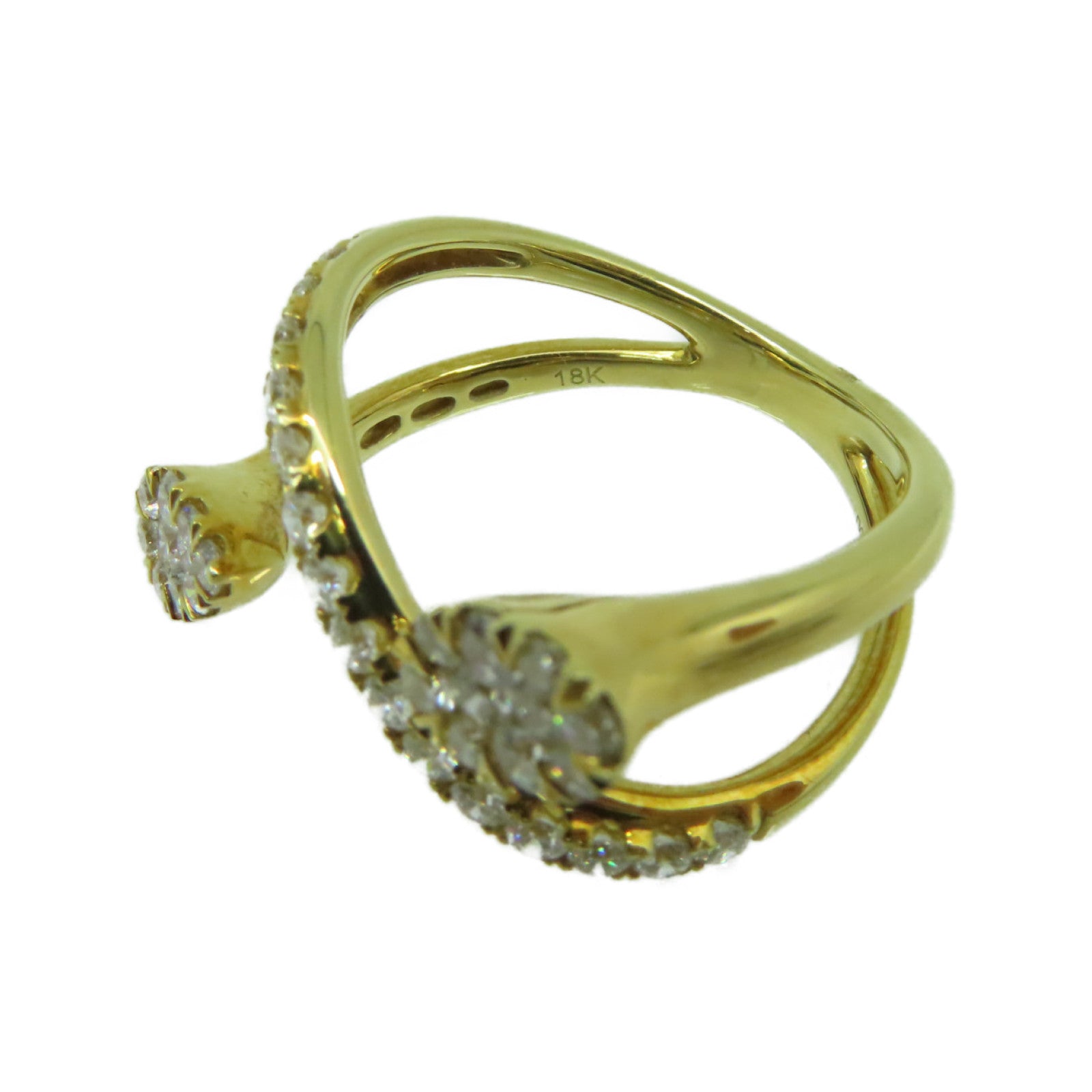 JEWELRY 【激減優惠】18K黃金/0.85ct鑽石Diamond Ring戒指US#6.25