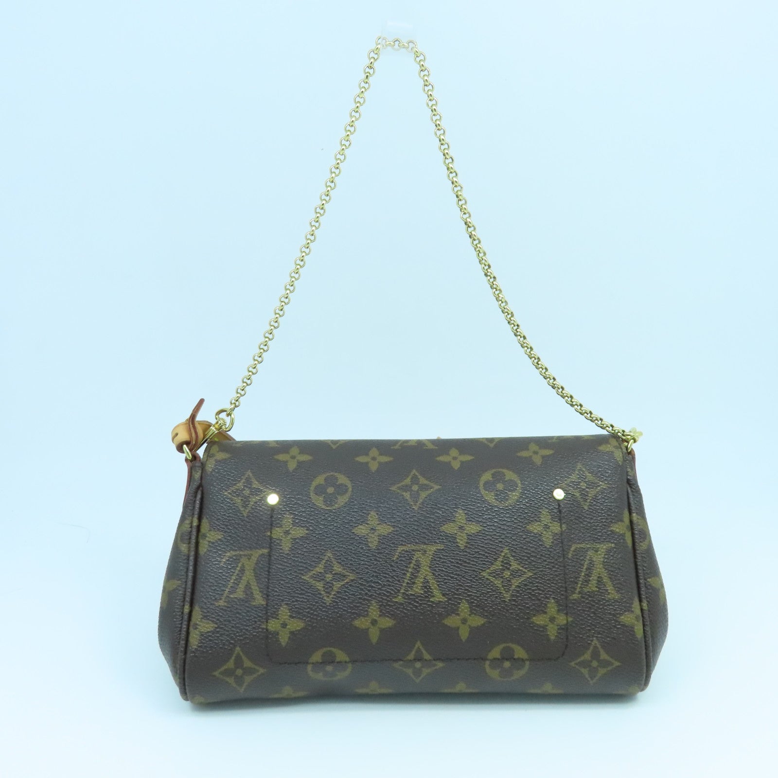 LOUIS VUITTON Monogram Favorite PM金扣肩背袋啡色