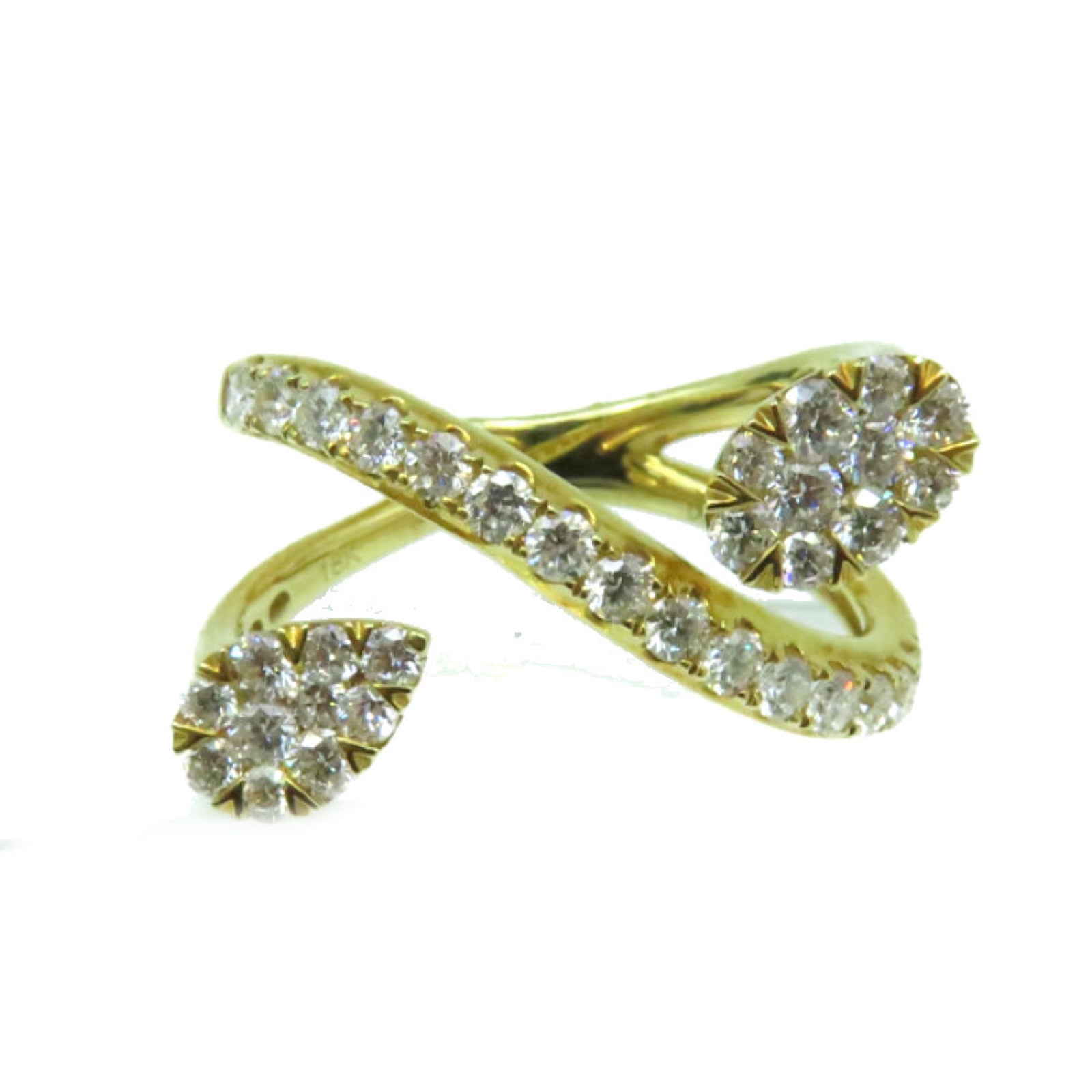 JEWELRY 【激減優惠】18K黃金/0.85ct鑽石Diamond Ring戒指US#6.25