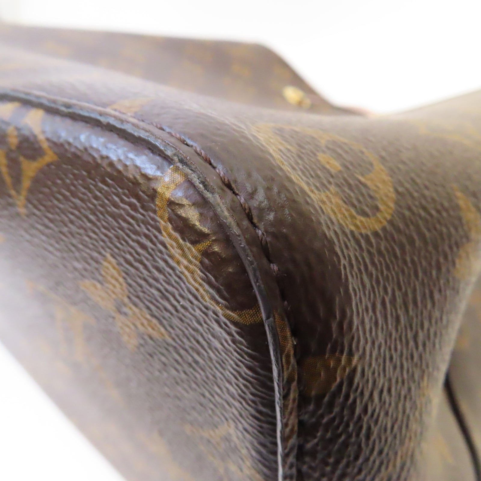 LOUIS VUITTON Monogram Noe金扣肩背袋啡色/粉紅色