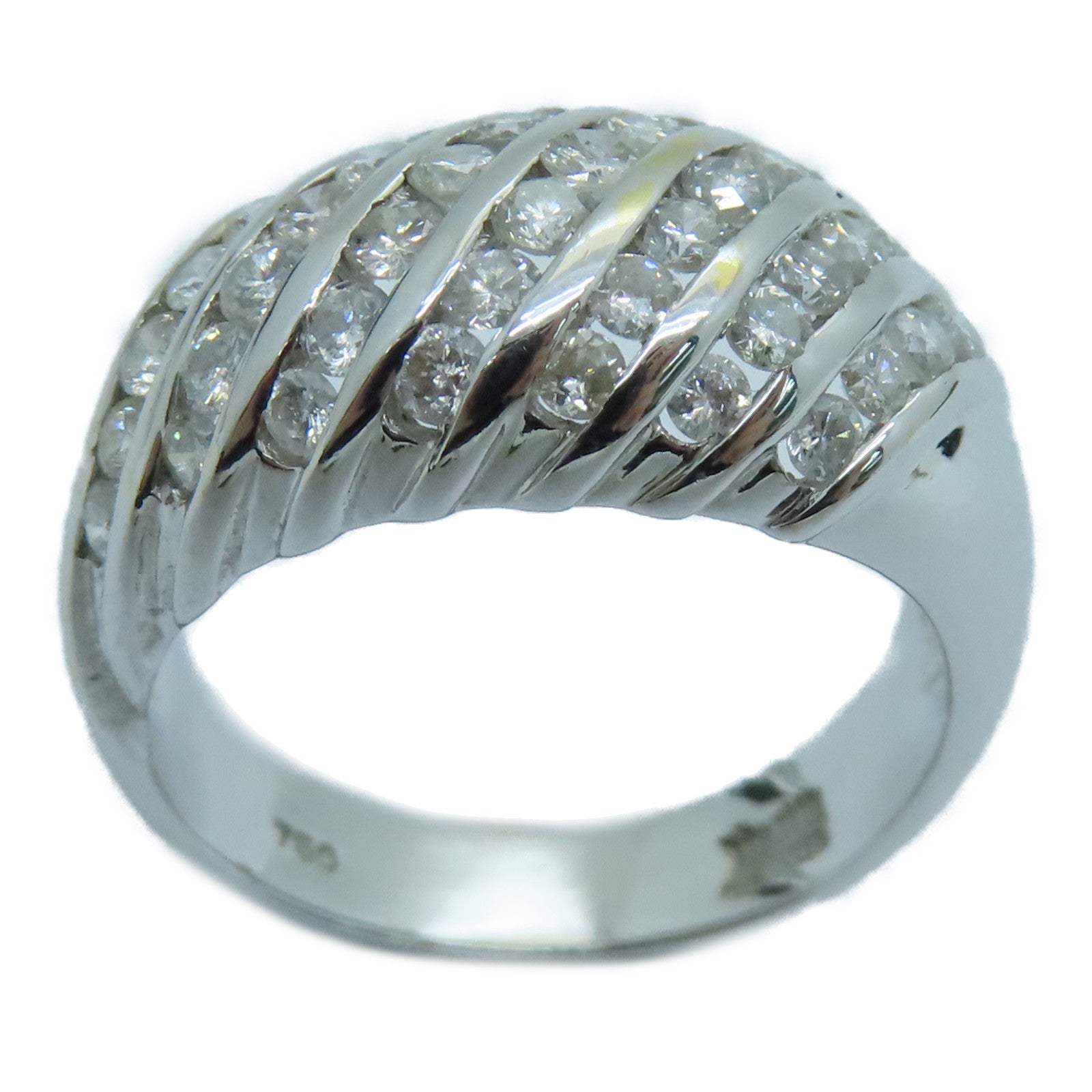 JEWELRY 【激減優惠】18K白金Diamond Ring鑽石戒指 US#5.75