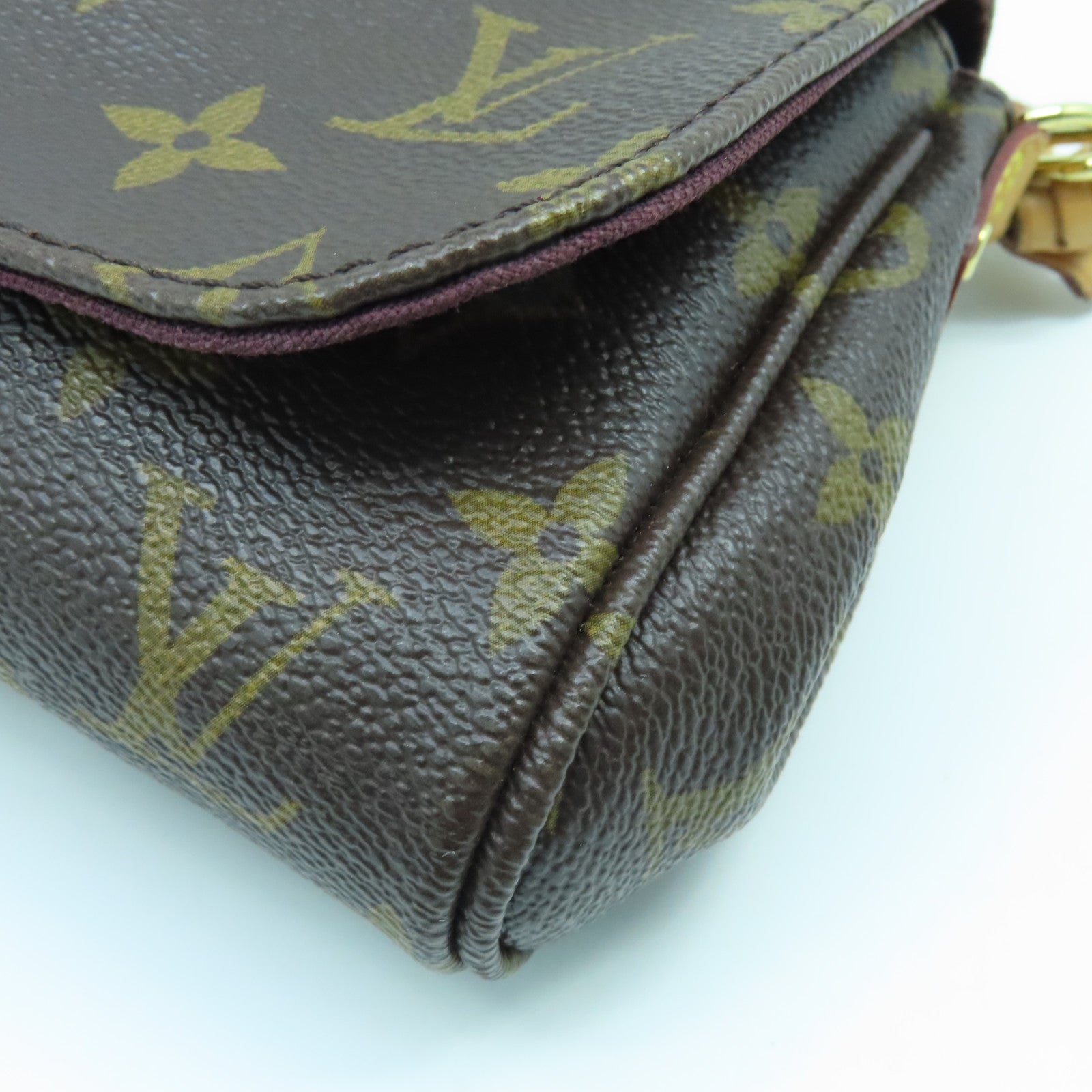 LOUIS VUITTON Monogram Favorite PM金扣肩背袋啡色