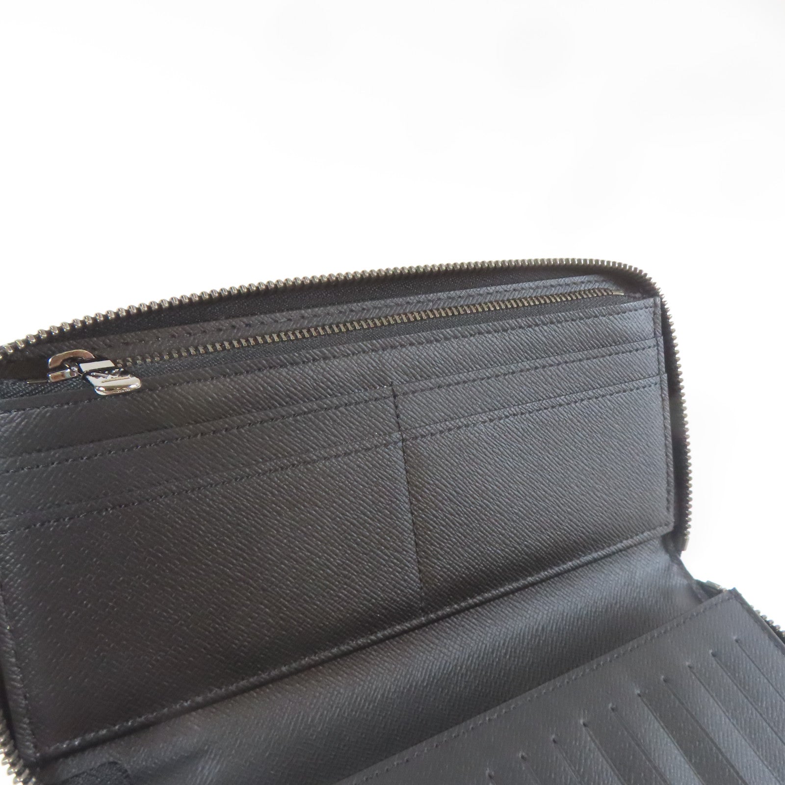 LOUIS VUITTON Monogram Eclipse Vertical Long Wallet銀扣長錢包黑色