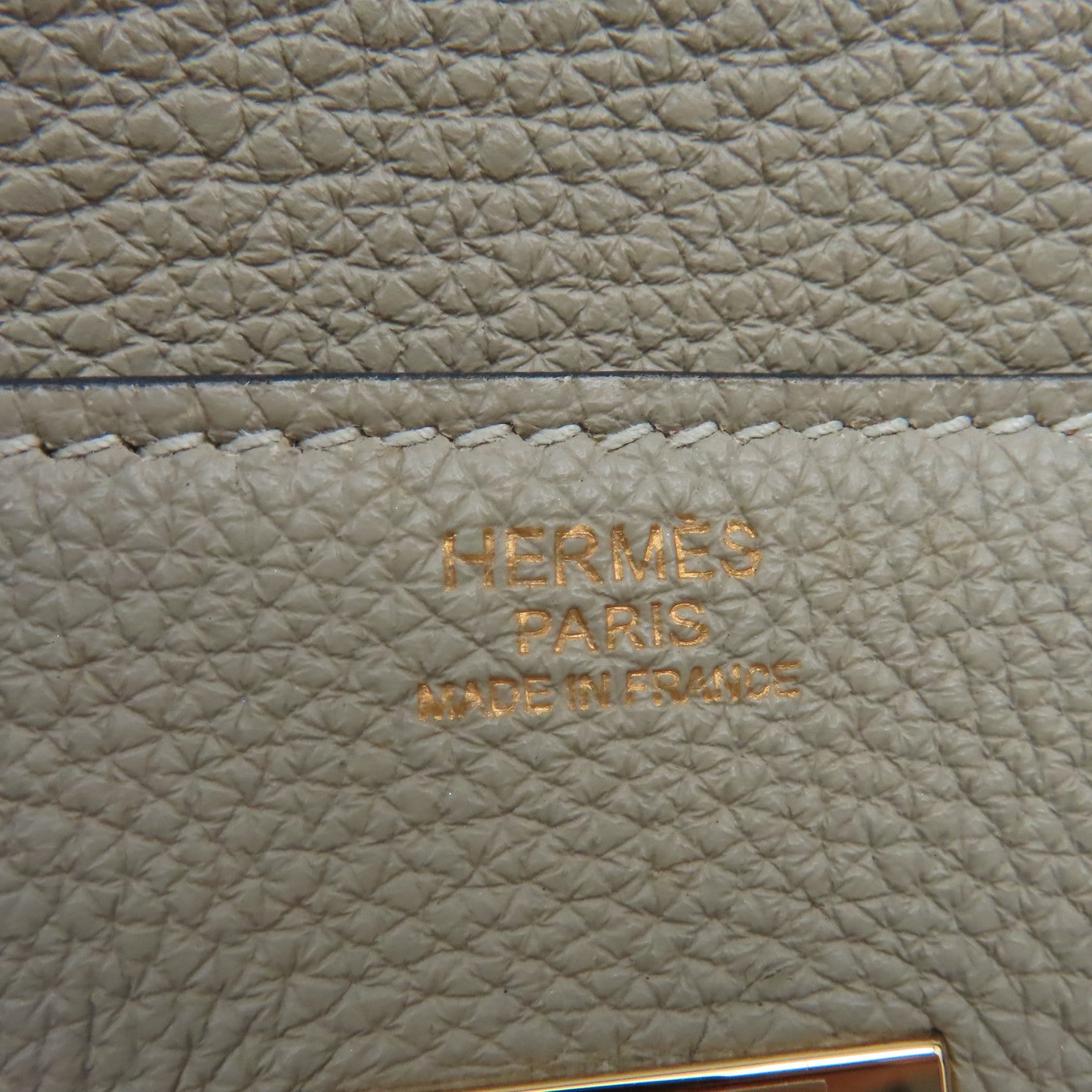 HERMES Togo皮革Birkin 30 Hand Bag金扣手挽袋Gris Tourterelle斑鳩灰色