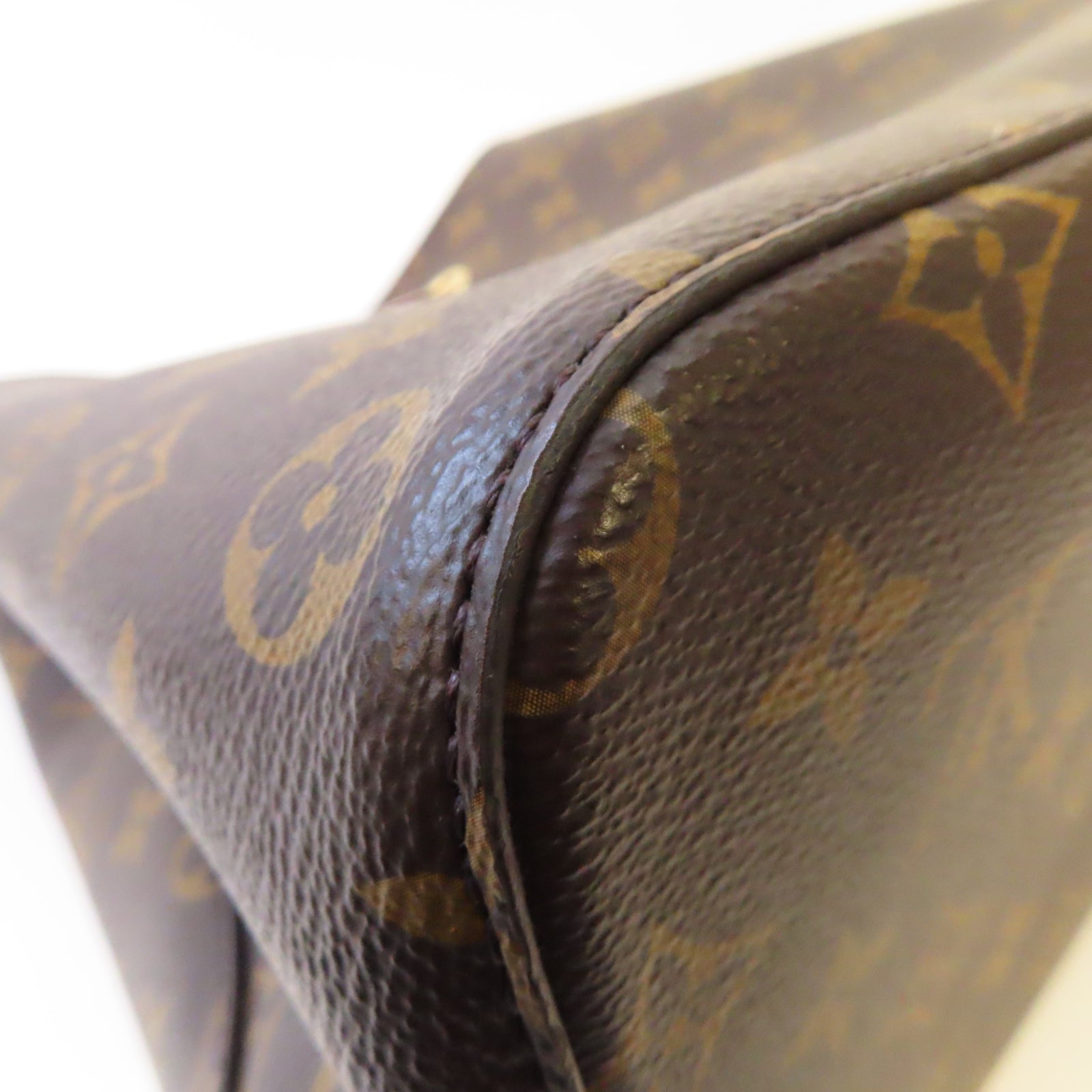 LOUIS VUITTON Monogram Noe金扣肩背袋啡色/粉紅色