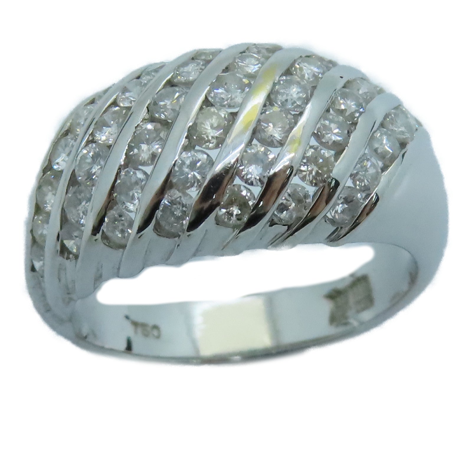 JEWELRY 【激減優惠】18K白金Diamond Ring鑽石戒指 US#5.75