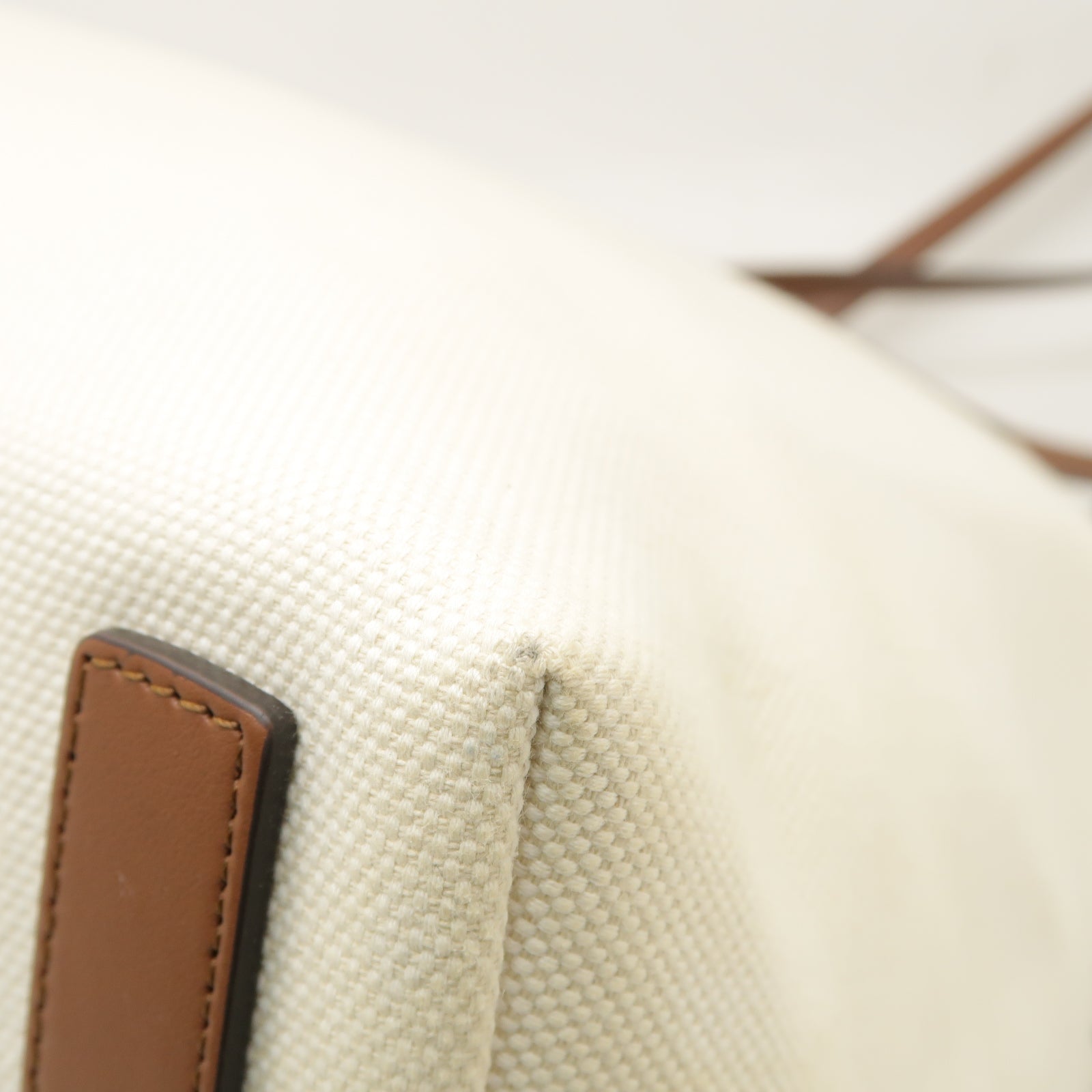 BURBERRY 帆布/皮革Shoulder Tote Bag金扣手挽袋米白色/黑色/啡色