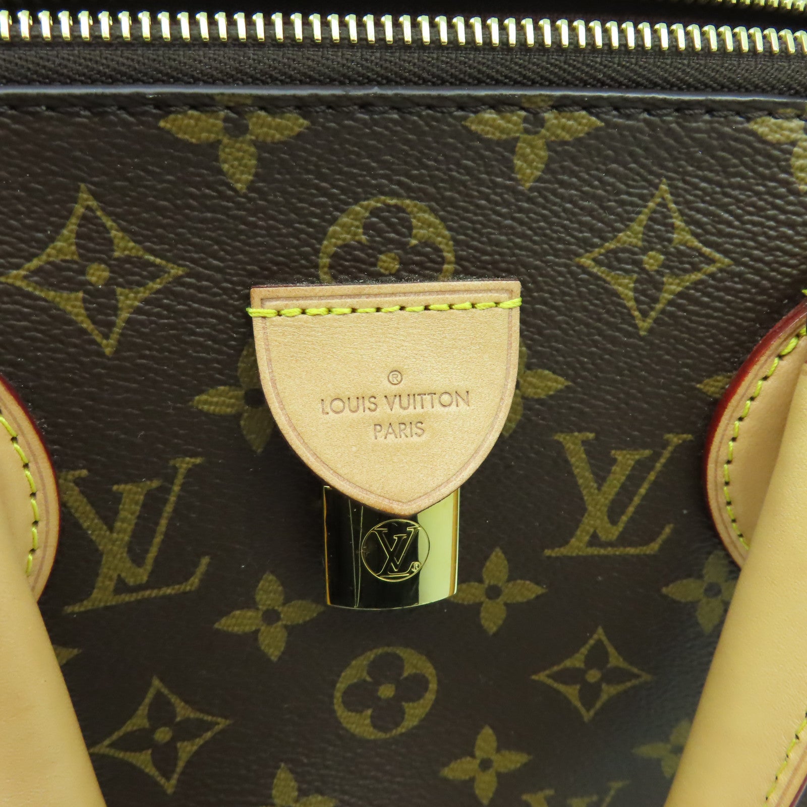 LOUIS VUITTON Monogram Rivoli MM金扣手挽肩背兩用袋啡色