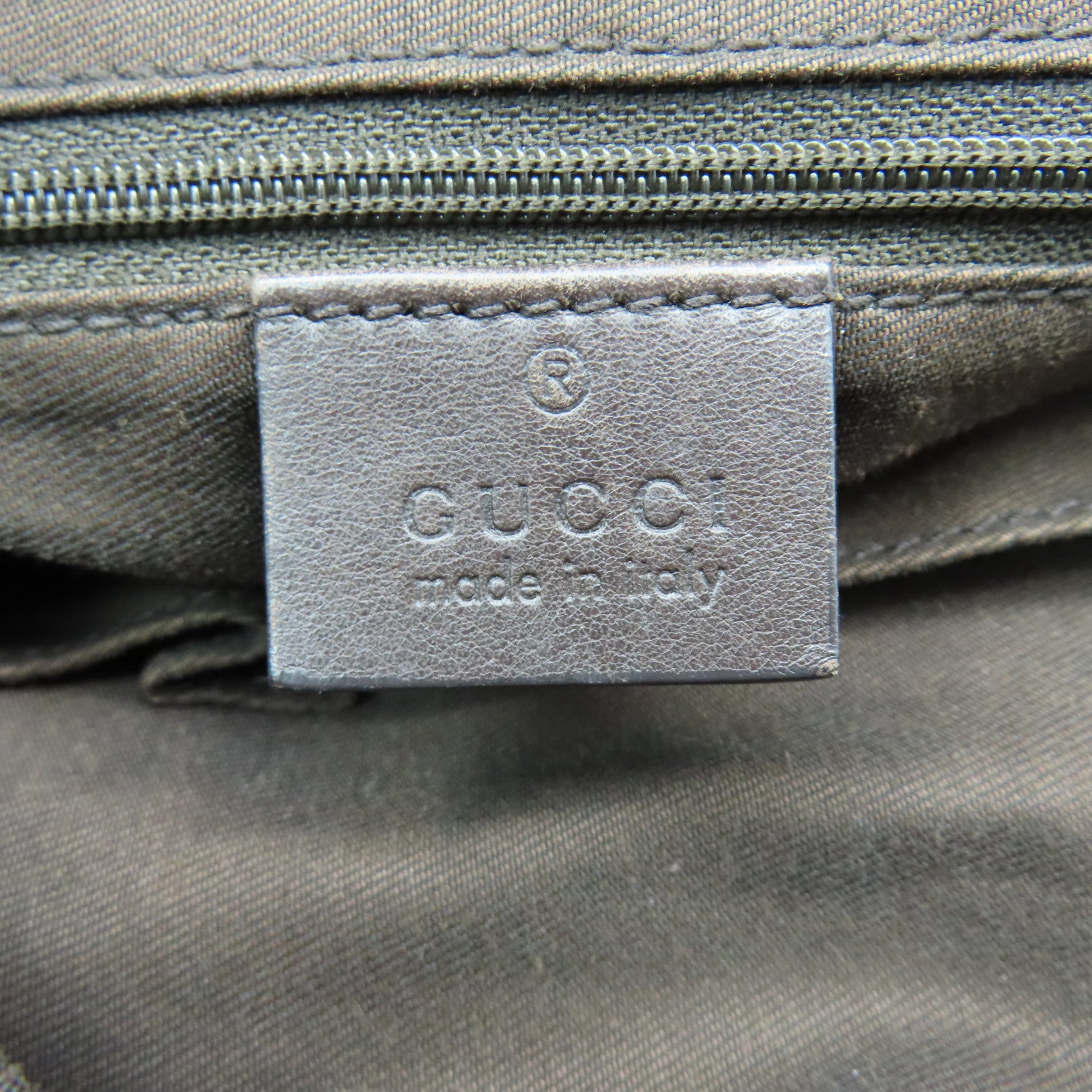 GUCCI 帆布Shoulder Bag金扣肩背袋啡色