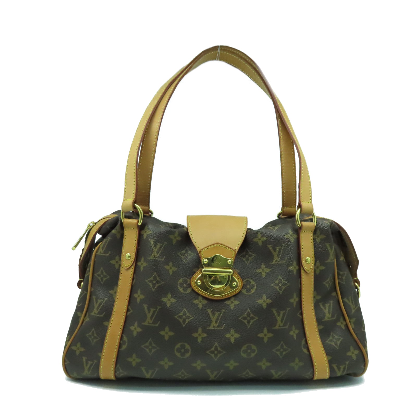 LOUIS VUITTON 【激減優惠】Monogram Stresa PM金扣肩背袋啡色