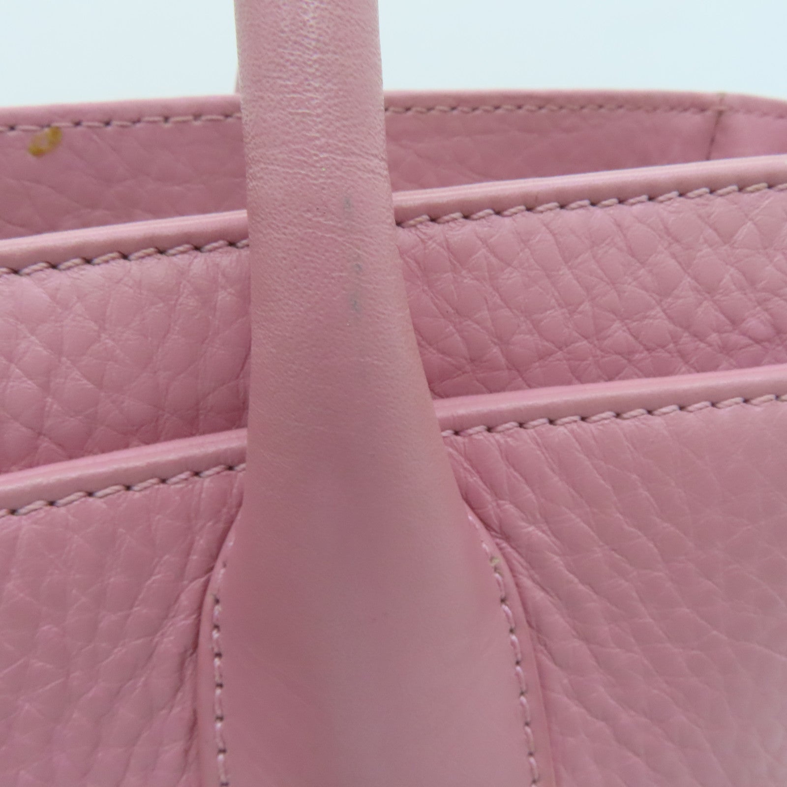 CHANEL 【激減優惠】牛皮皮革Shoulder Bag銀扣肩背袋粉紅色