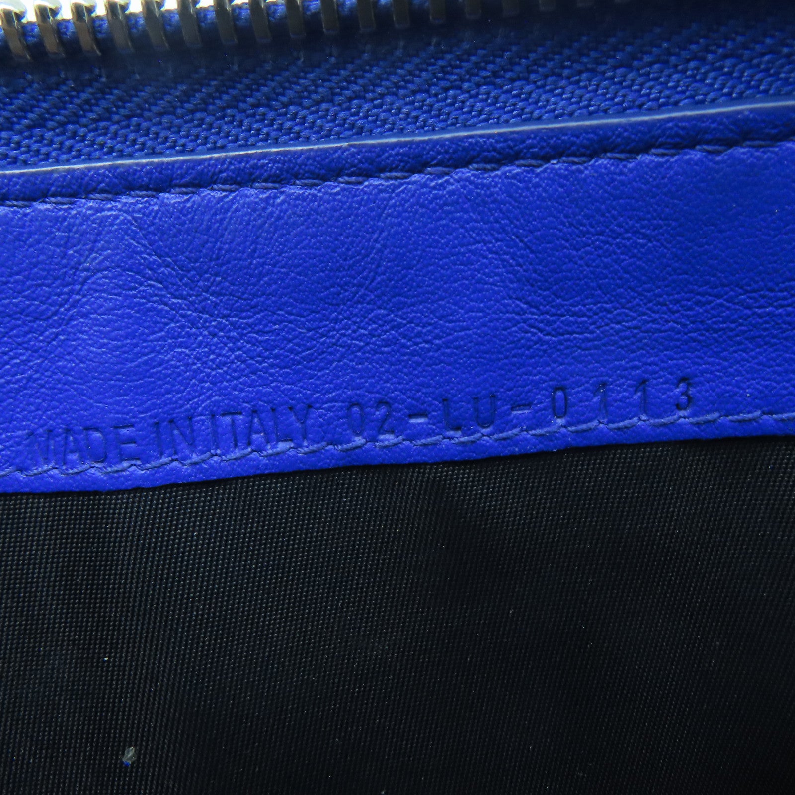 Dior Patent Leather Dior Long Wallet Silver Buckle Long Wallet Blue