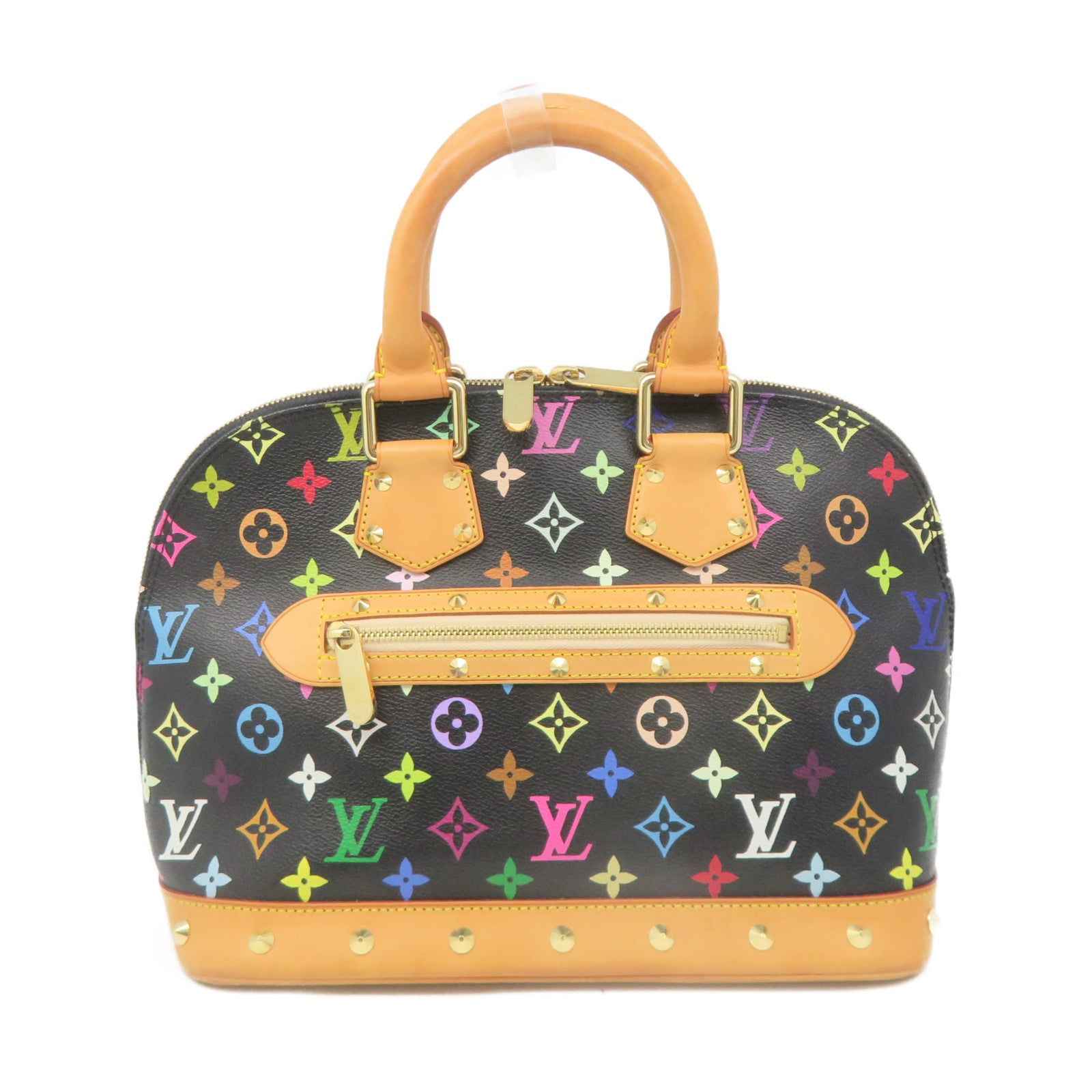 LOUIS VUITTON Mono Multi Alma PM Hand Bag Black/Color