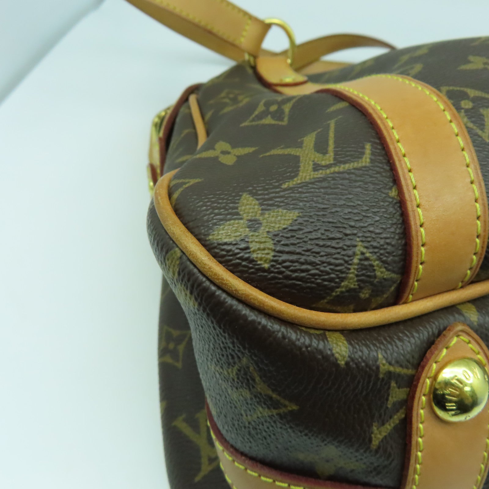 LOUIS VUITTON 【激減優惠】Monogram Stresa PM金扣肩背袋啡色