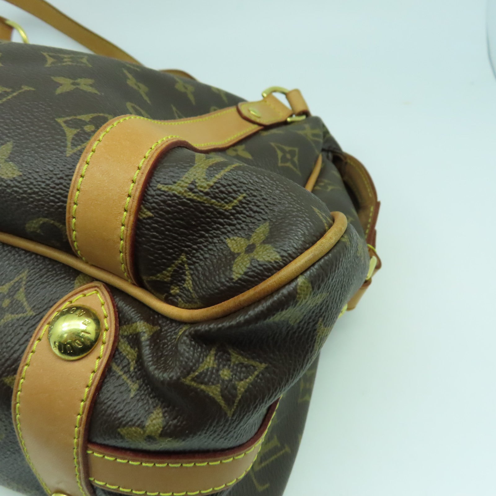 LOUIS VUITTON 【激減優惠】Monogram Stresa PM金扣肩背袋啡色
