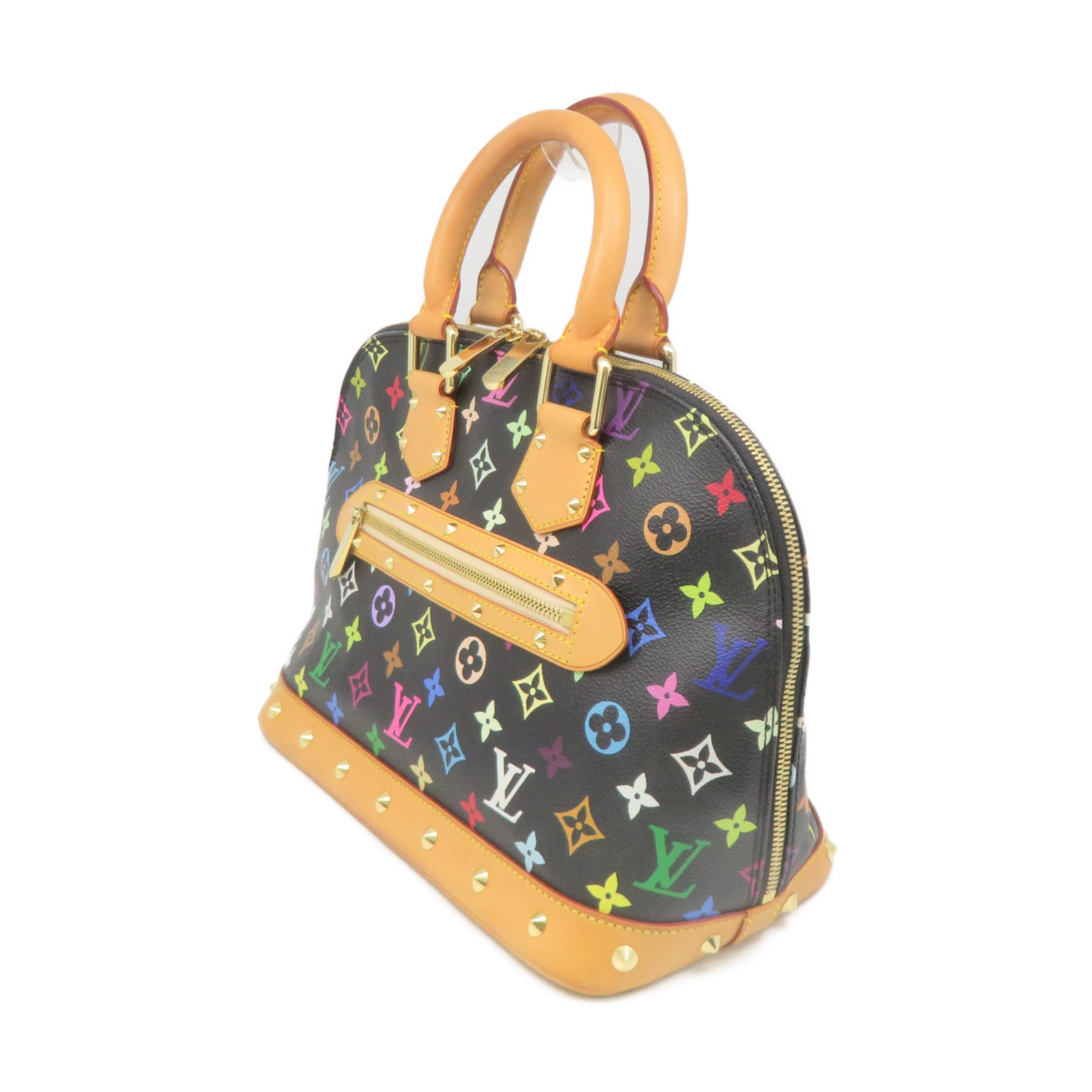 LOUIS VUITTON Mono Multi Alma PM Hand Bag Black/Color