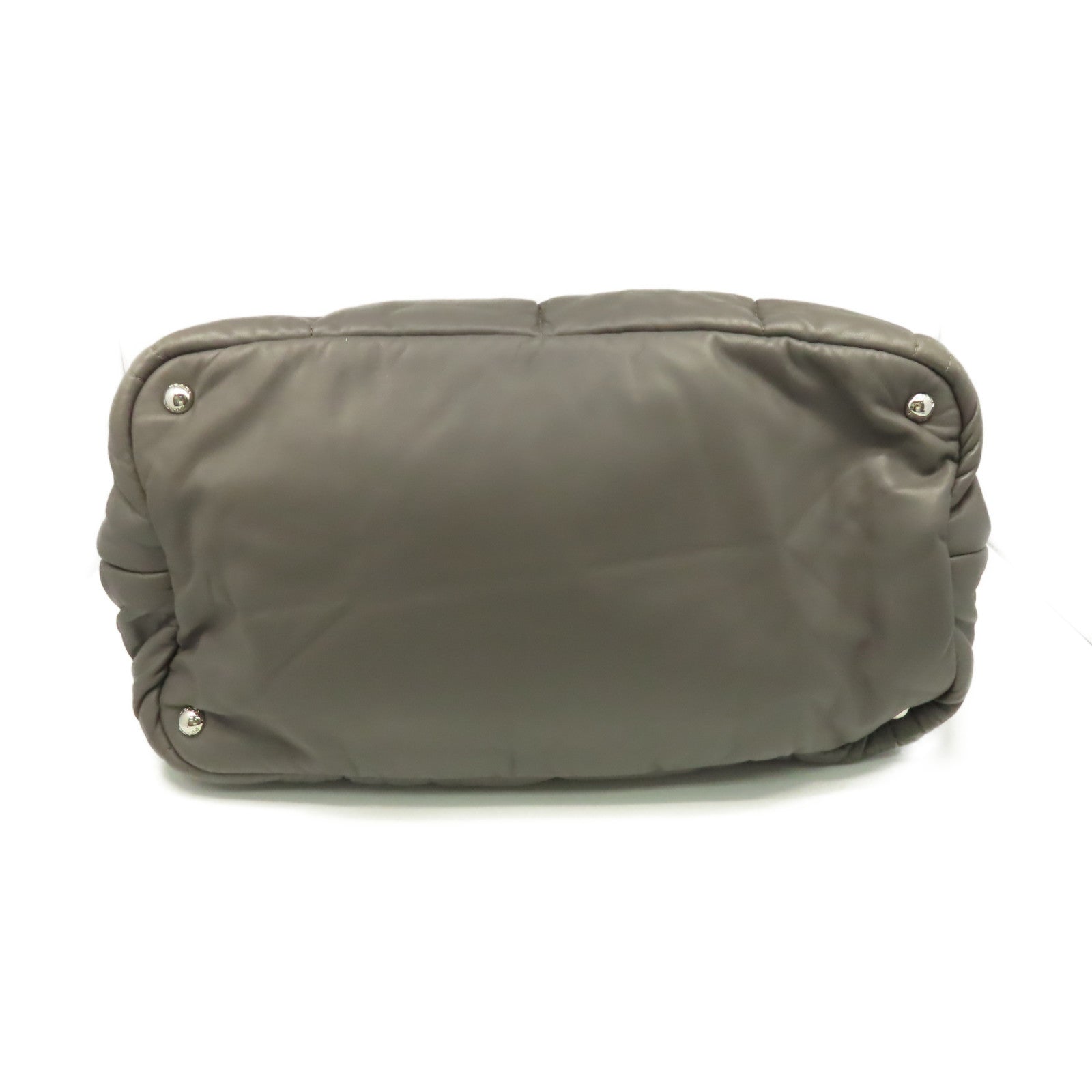 PRADA 羊皮皮革Nappa Bomber 2Way Shoulder Bag手挽肩背兩用袋灰色