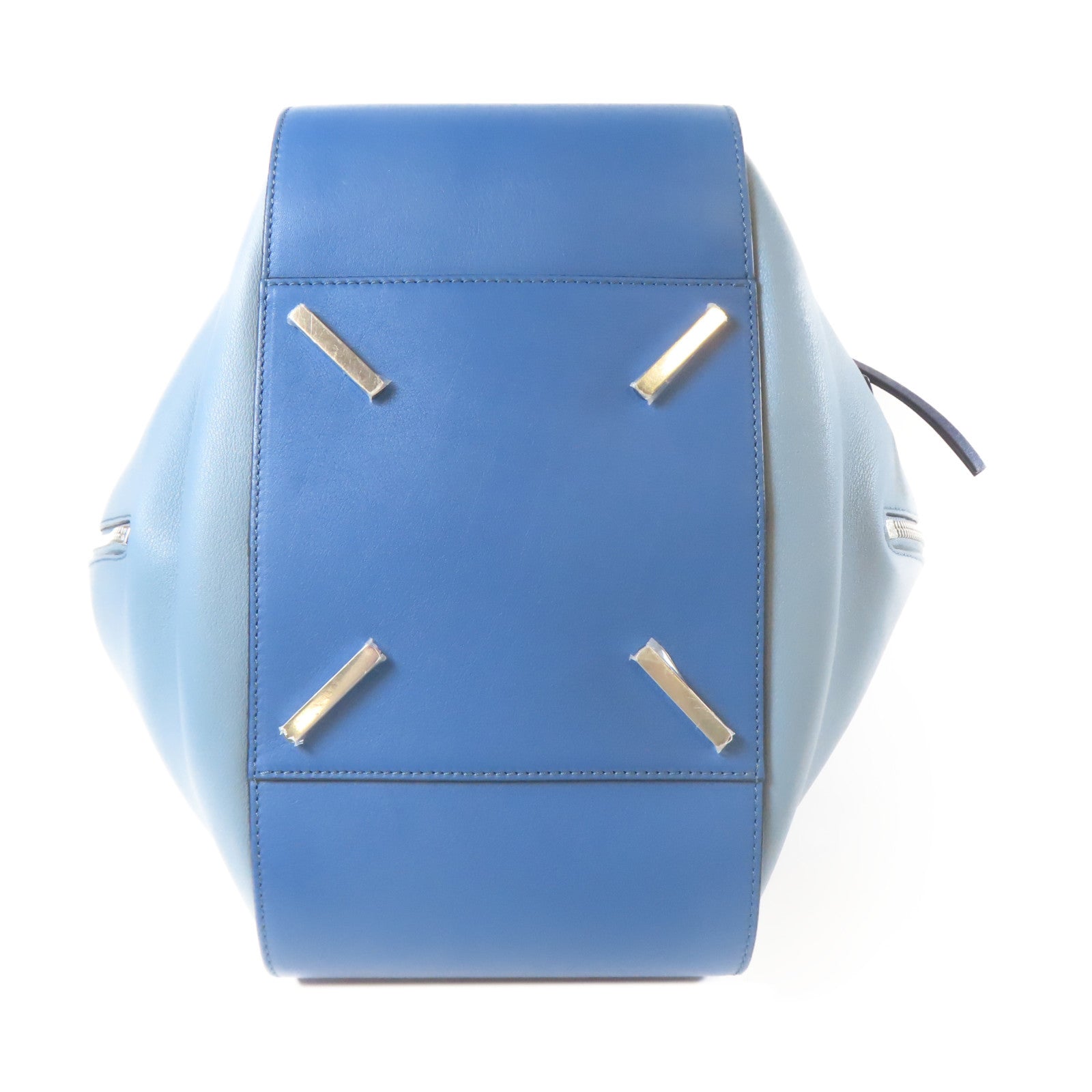 LOEWE 牛皮皮革Hammock銀扣肩背袋藍色