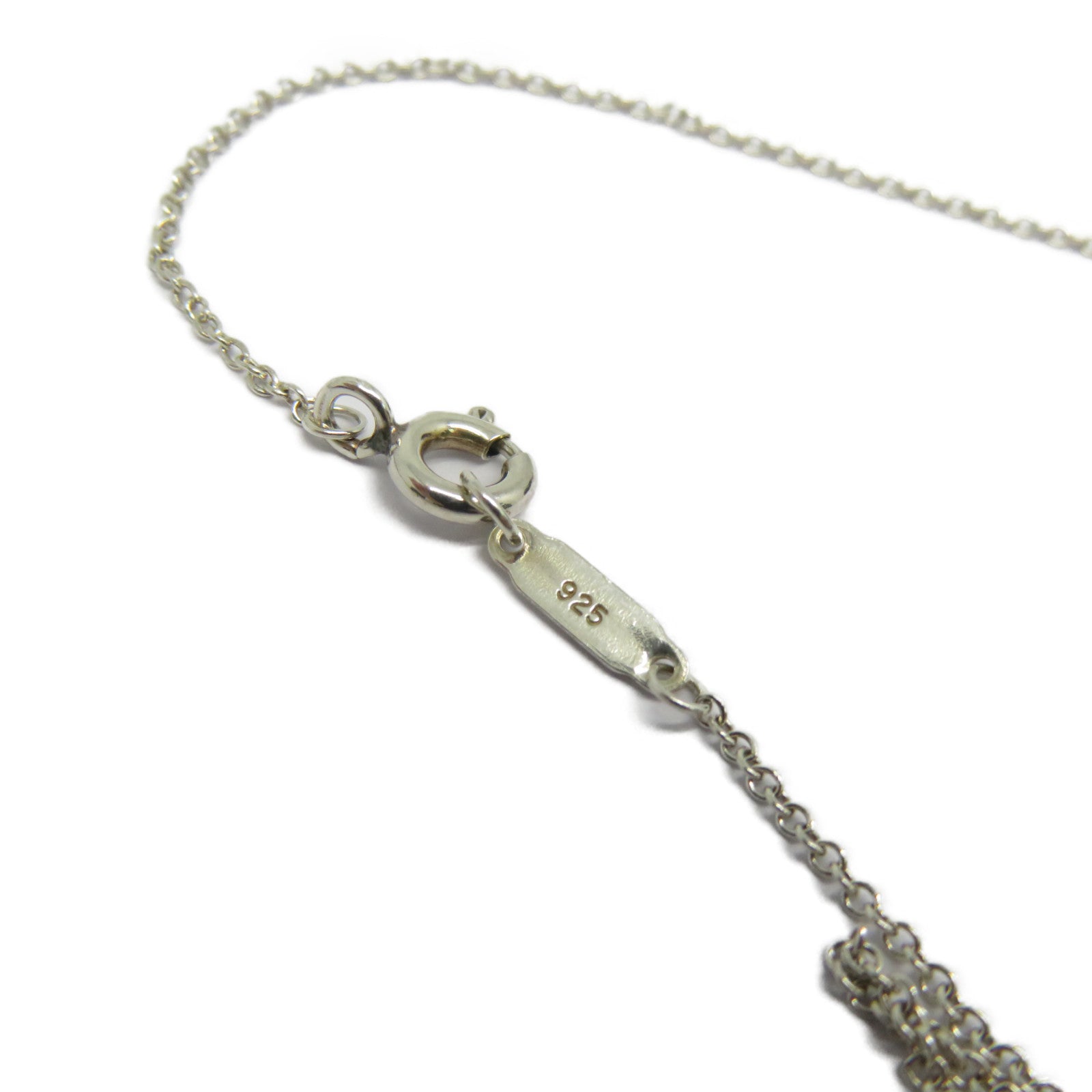 TIFFANY＆CO PT950鉑金/925純銀Open Heart Diamond Necklace鑽石項鍊
