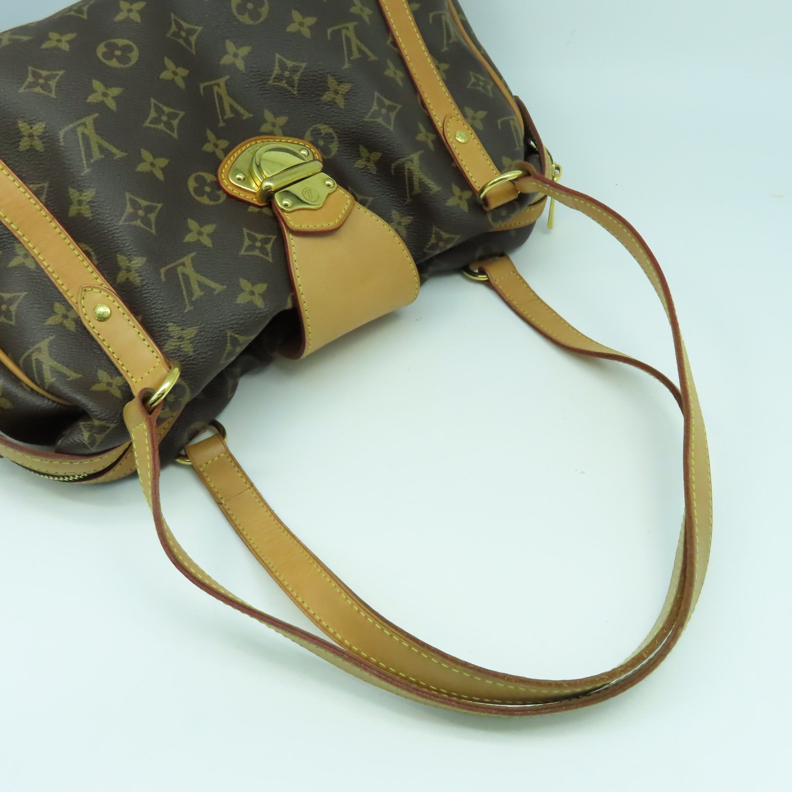 LOUIS VUITTON 【激減優惠】Monogram Stresa PM金扣肩背袋啡色
