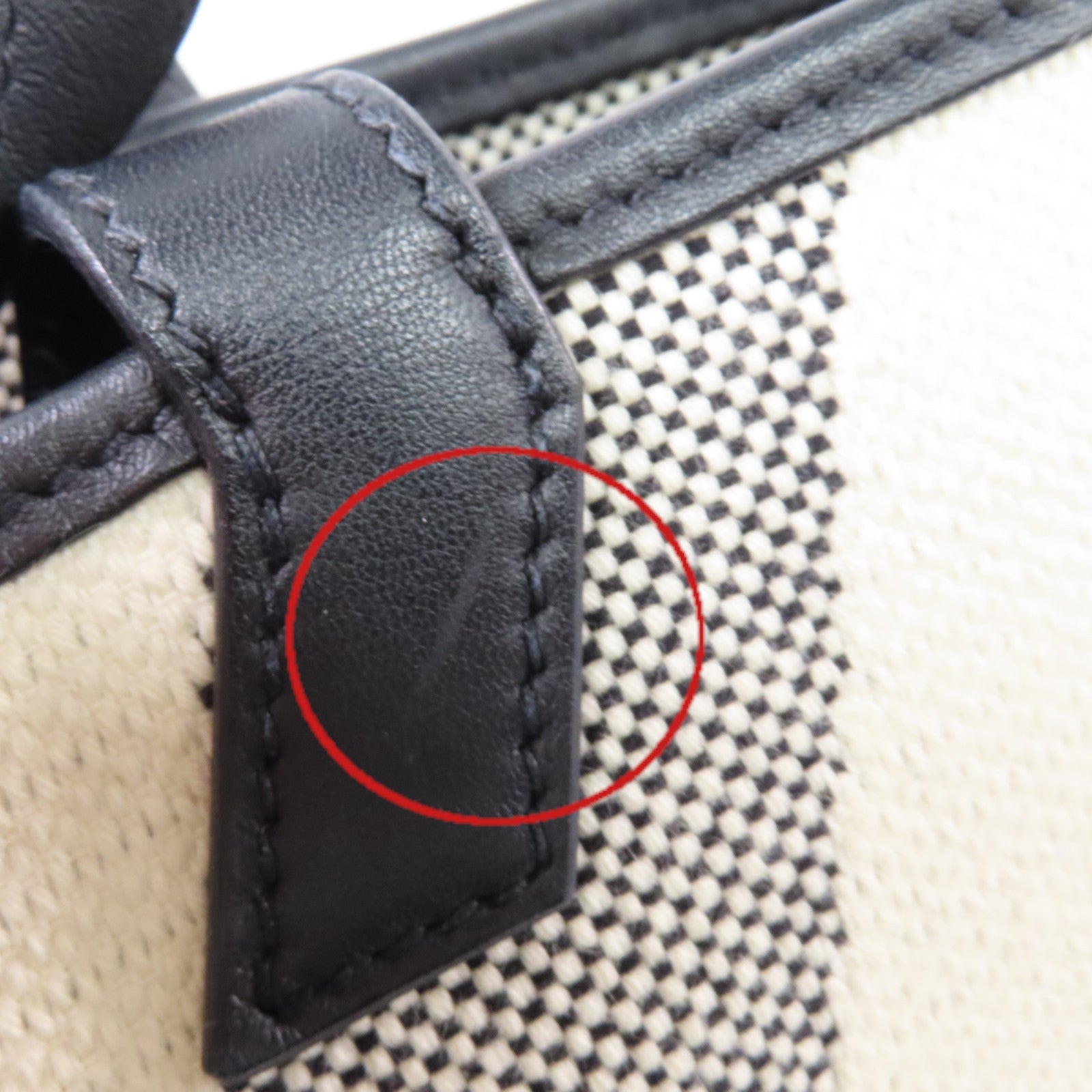 HERMES 帆布Cabas H 2Way Shoulder Bag手挽肩背兩用袋黑色/杏色