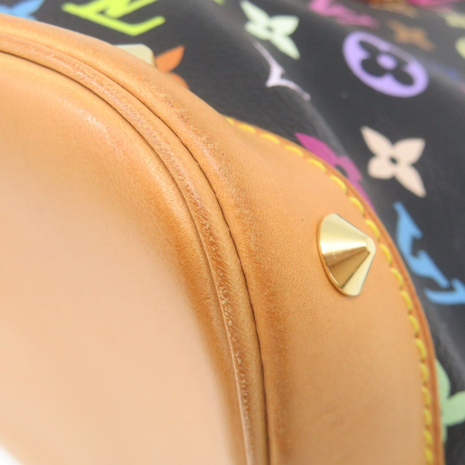 LOUIS VUITTON Mono Multi Alma PM Hand Bag Black/Color
