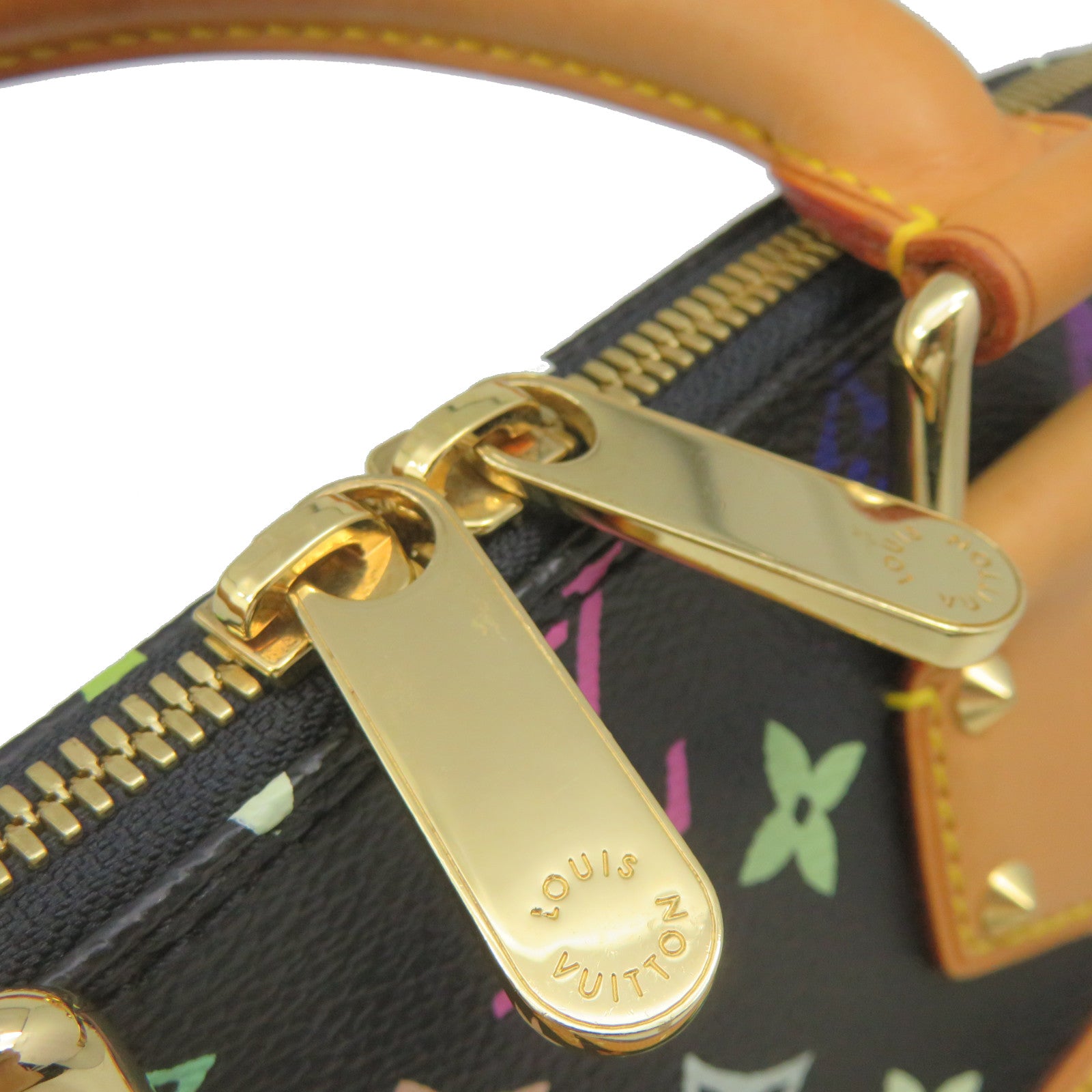 LOUIS VUITTON Mono Multi Alma PM Hand Bag Black/Color