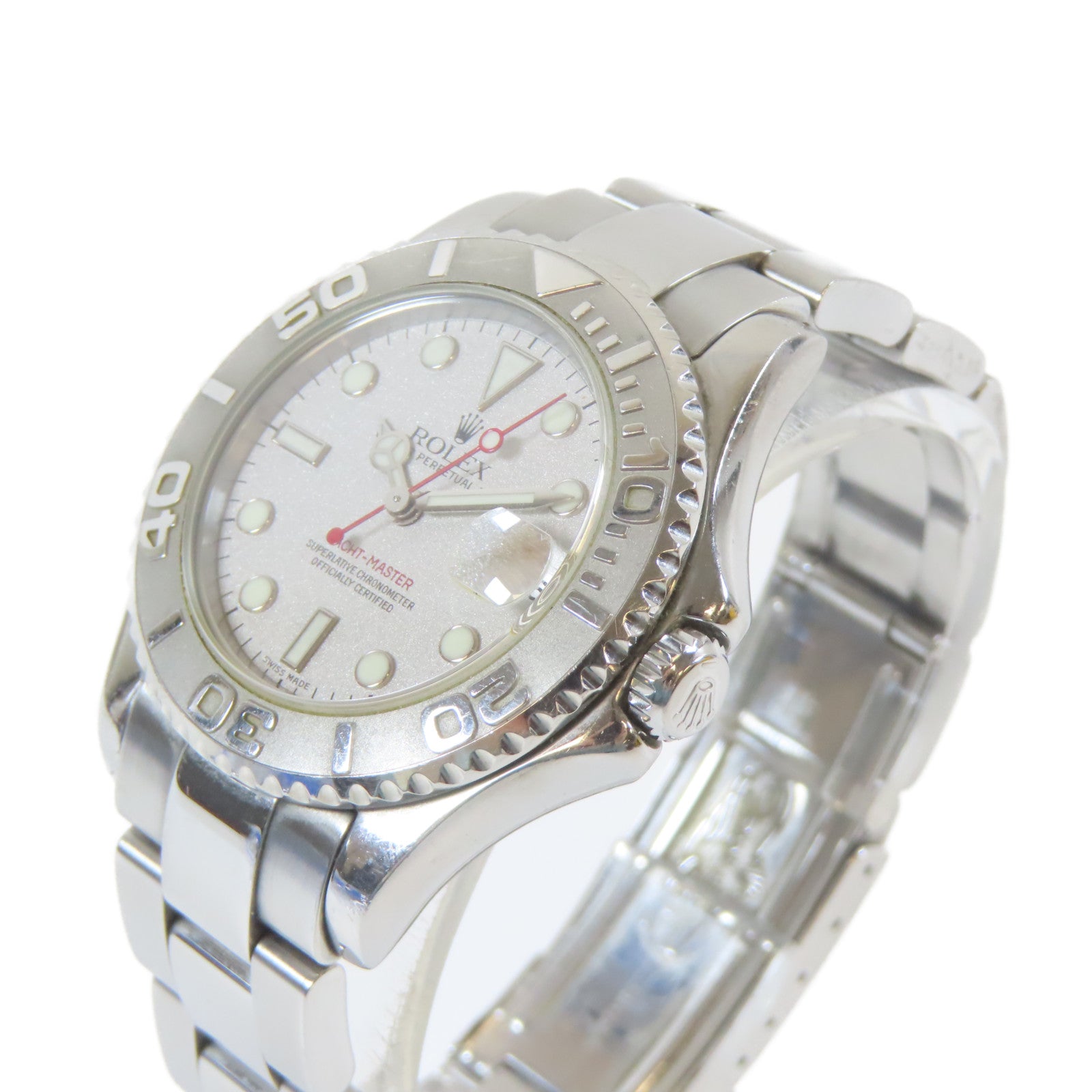 ROLEX 不鏽鋼Yacht Master手錶灰色#16cm