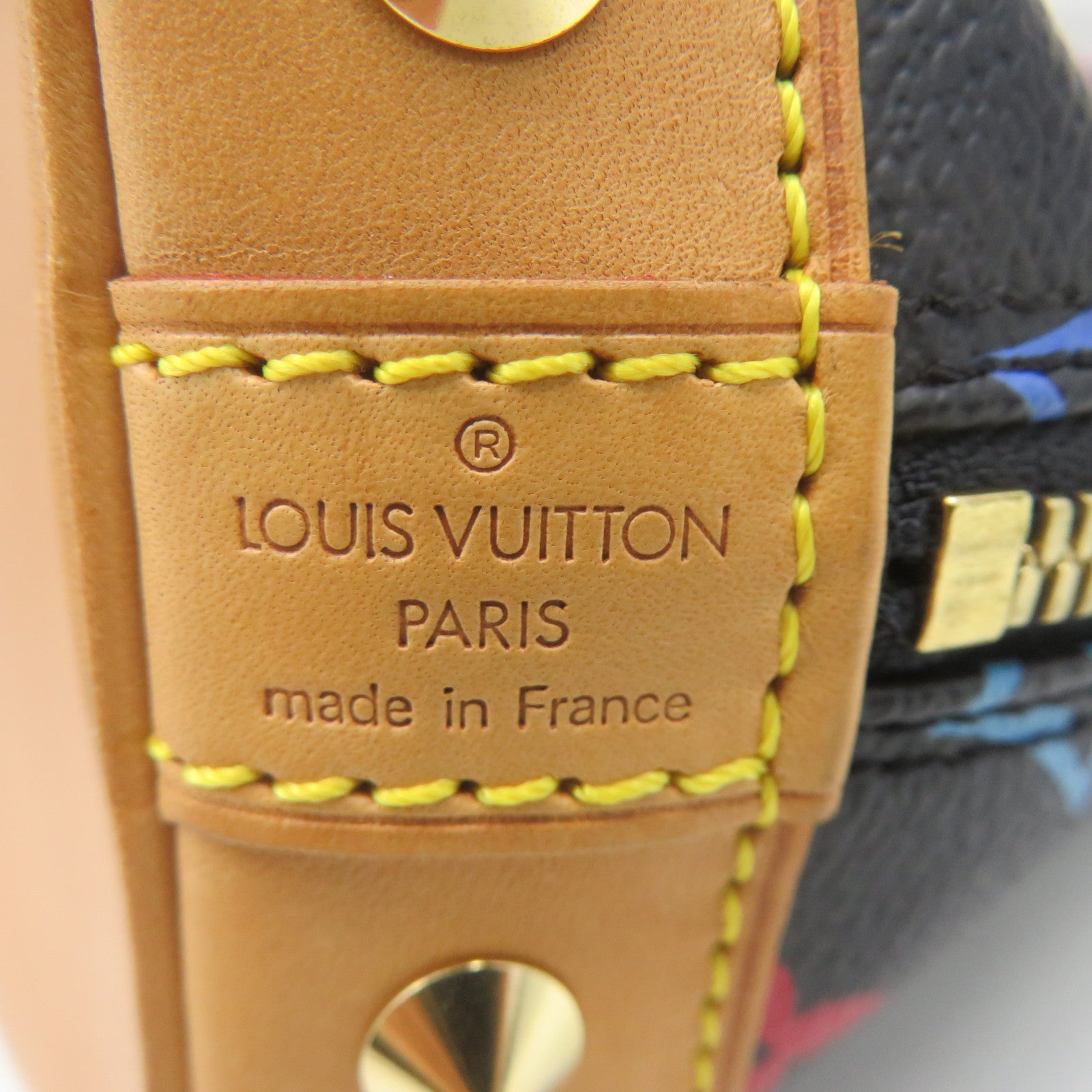 LOUIS VUITTON Mono Multi Alma PM Hand Bag Black/Color